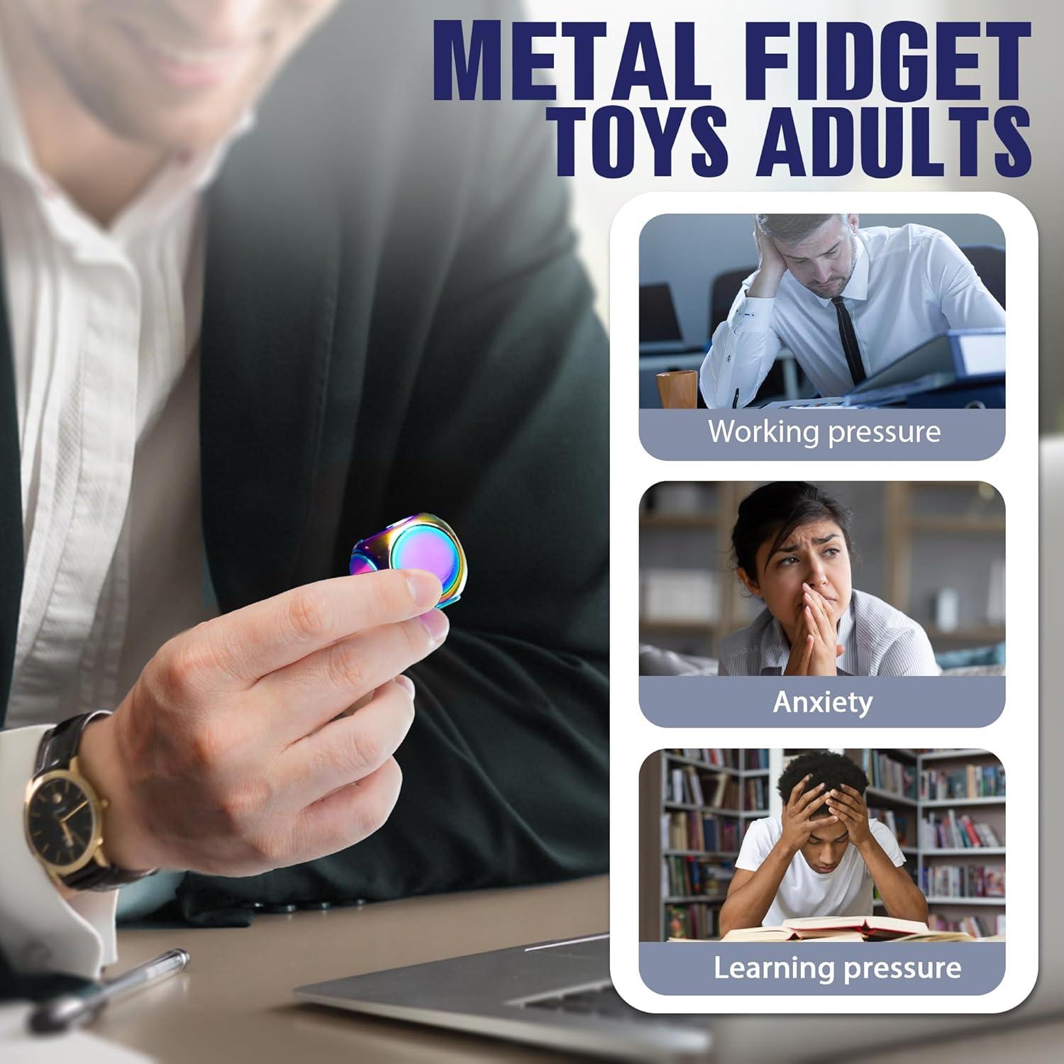 Cubo Giratorio Antiestrés de Metal Chilvil 3 cm Silencioso