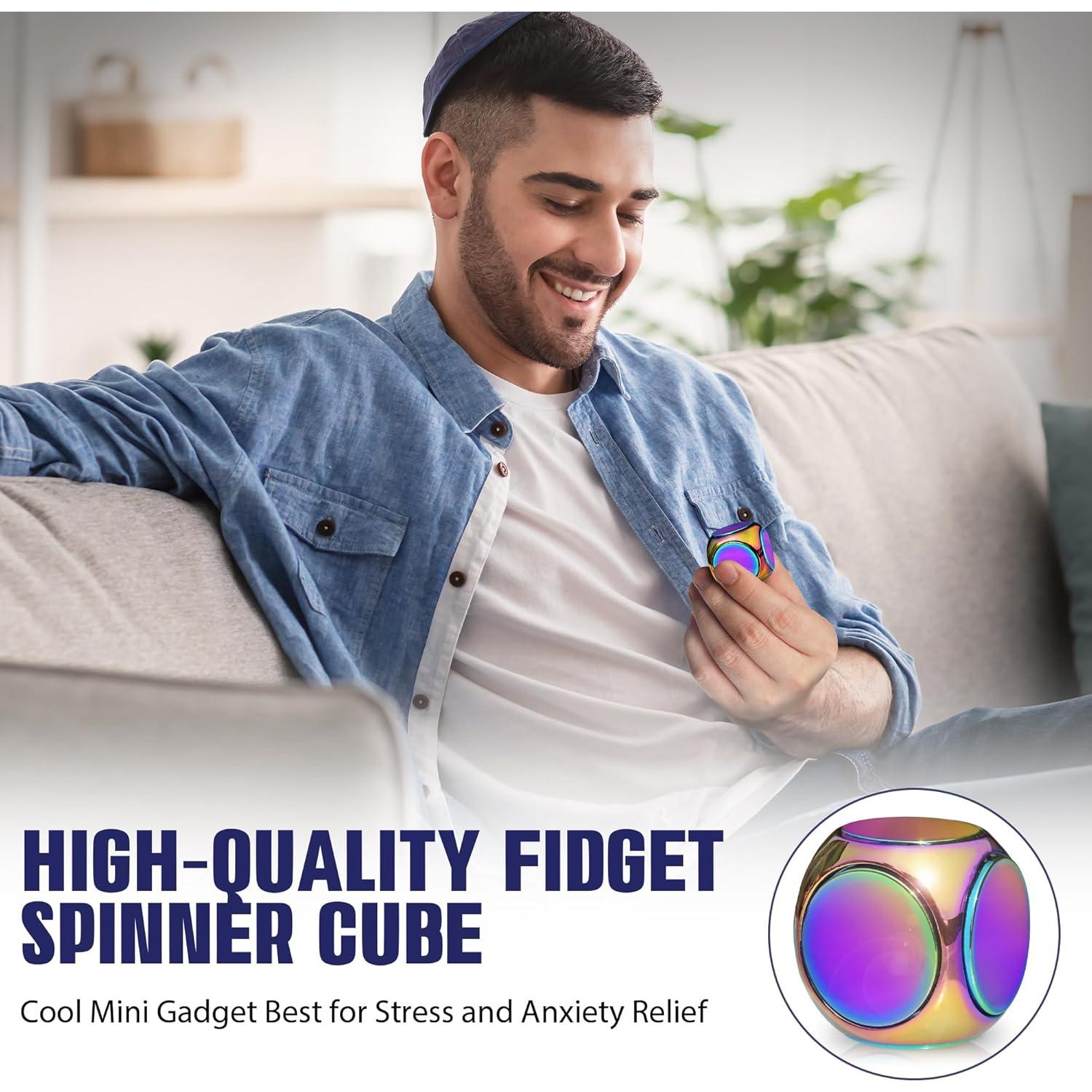 Cubo Giratorio Antiestrés de Metal Chilvil 3 cm Silencioso