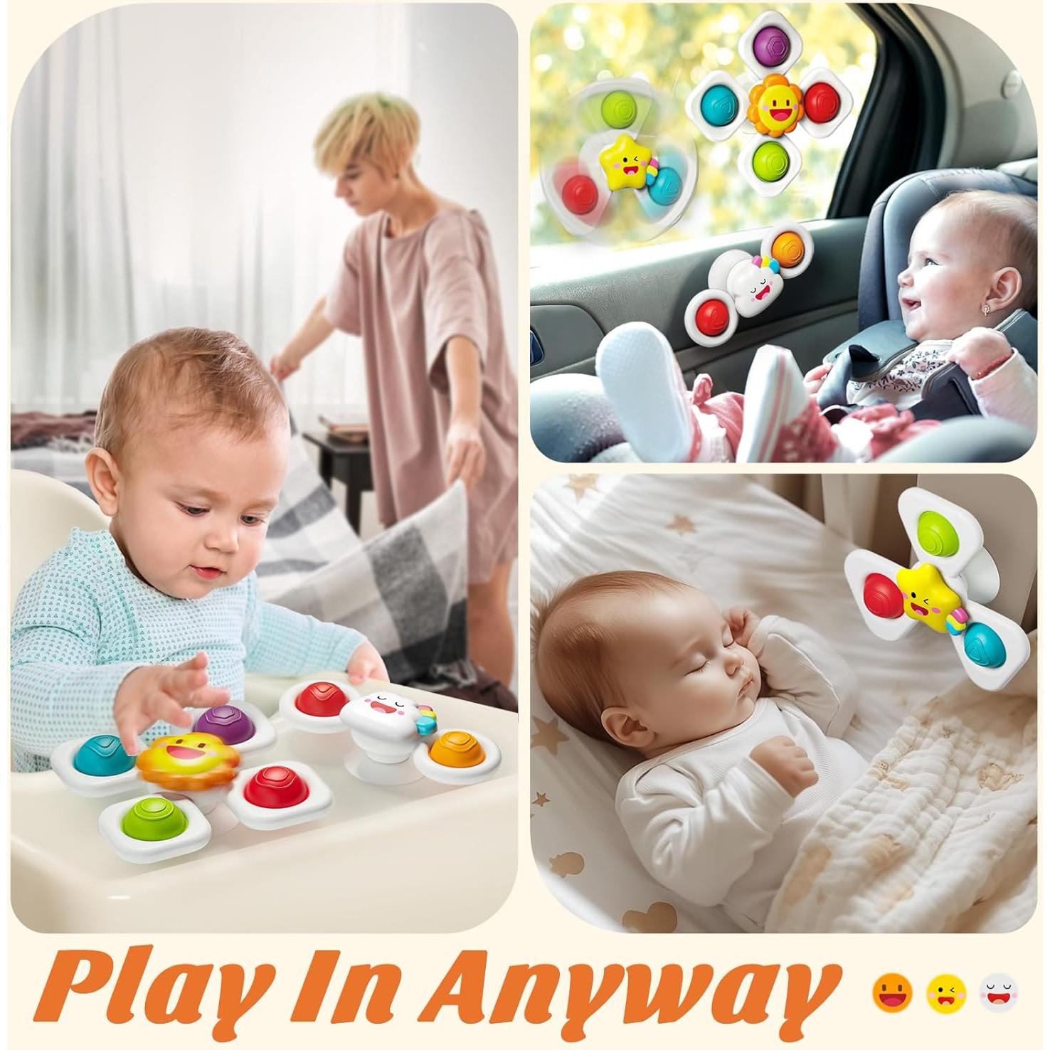 Juguetes de Ventosa SpringFlower para Bebés 12-18 Meses