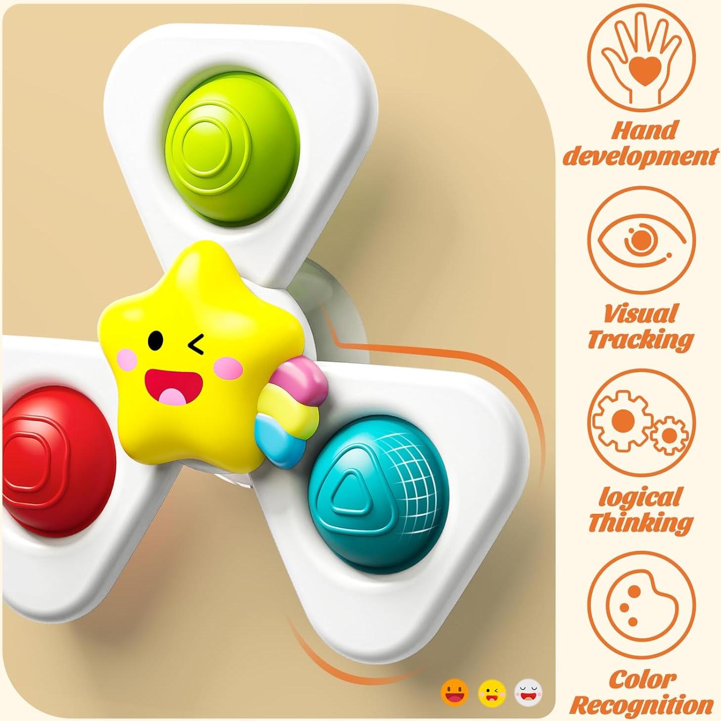 Juguetes de Ventosa SpringFlower para Bebés 12-18 Meses