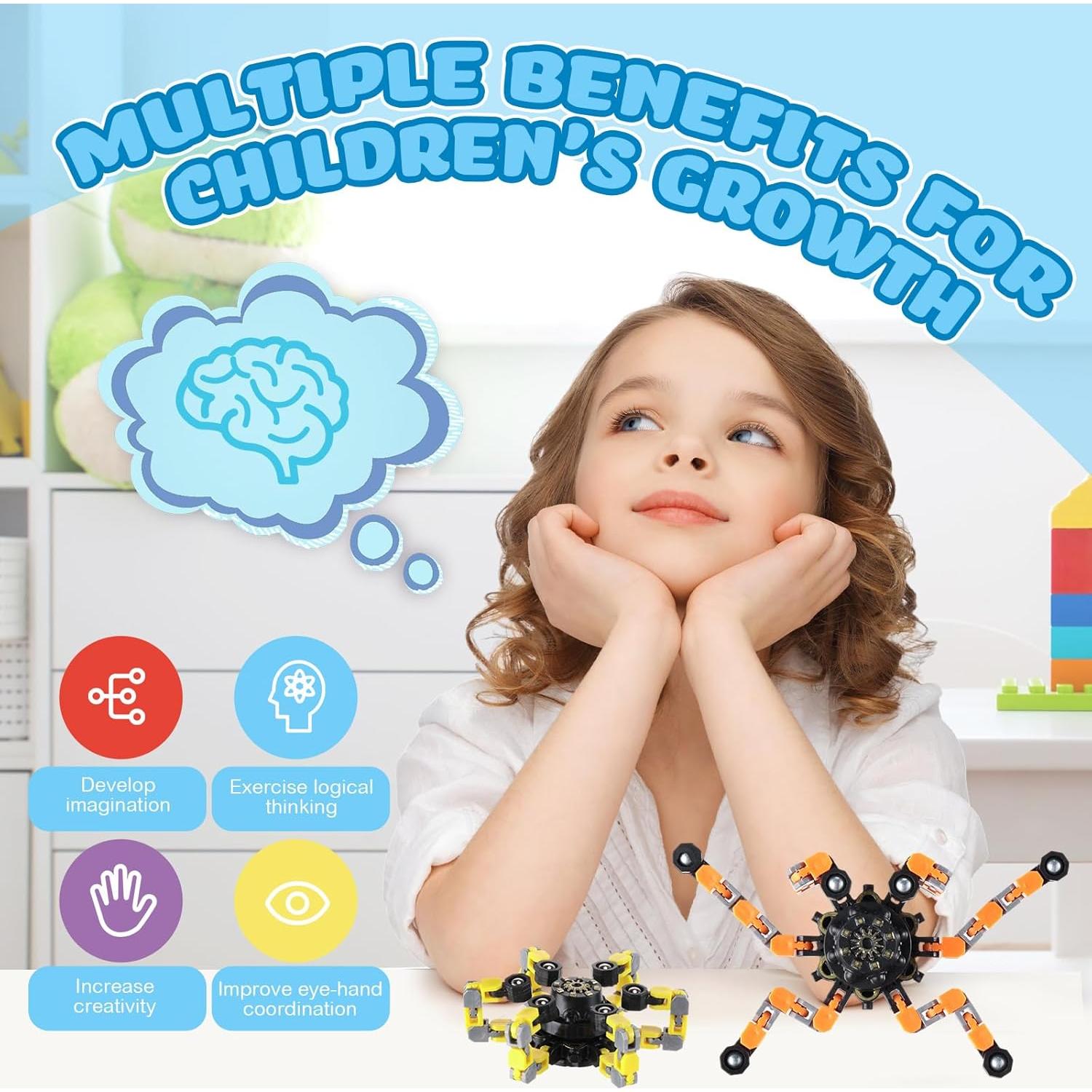 120 Juguetes de Dedo Giratorios Zhanmai - Alivio de Estrés