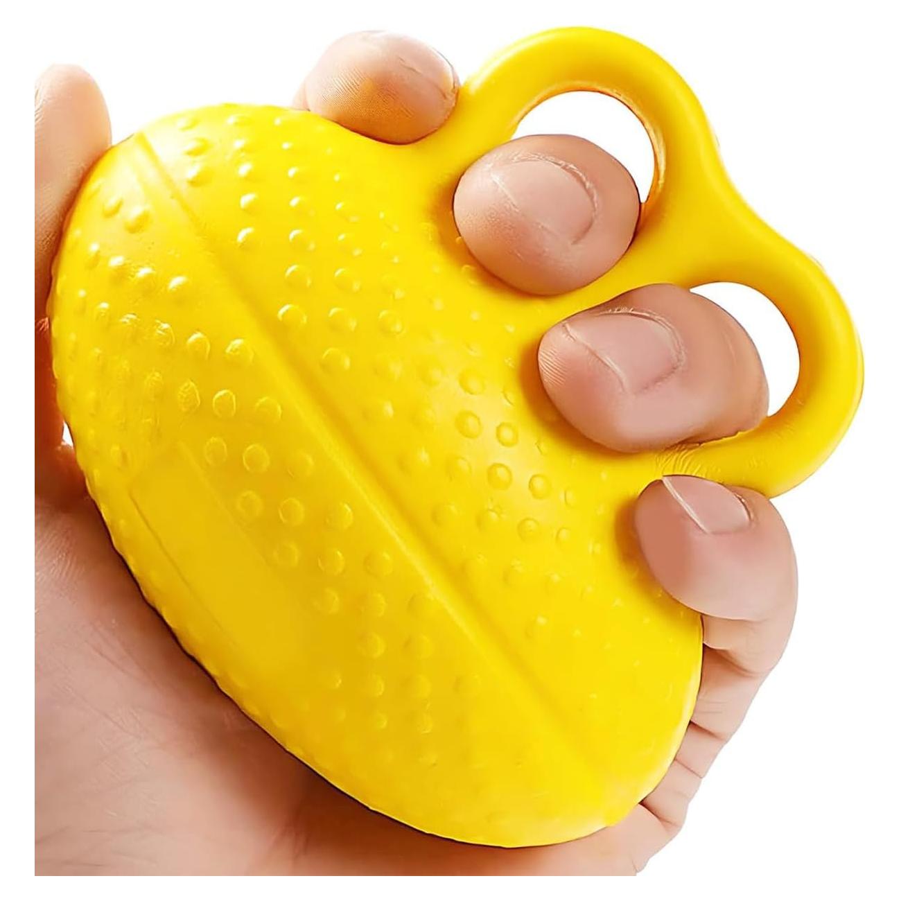 Entrenador de fuerza de agarre Qivorimith - Bola de silicona amarilla