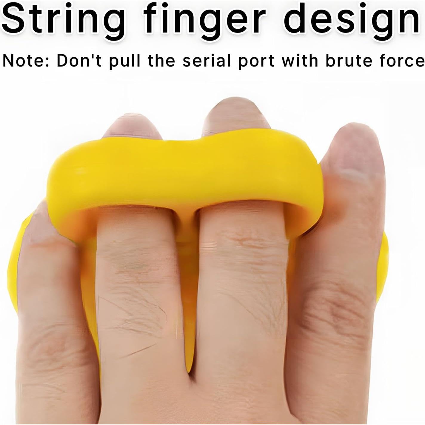 Entrenador de fuerza de agarre Qivorimith - Bola de silicona amarilla