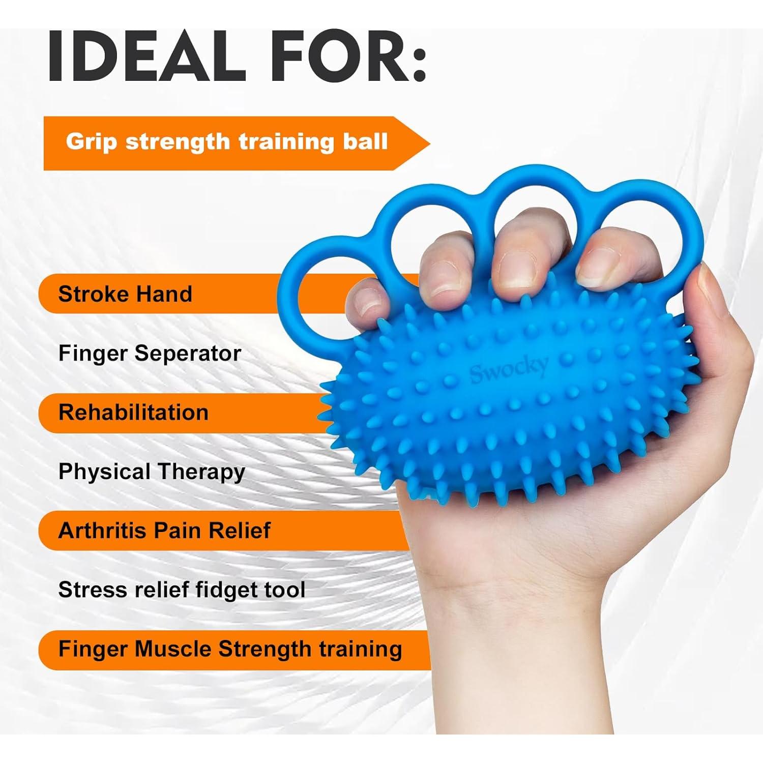 Pelotas Antiestrés Swokcy - Ejercicio de Mano y Compresión