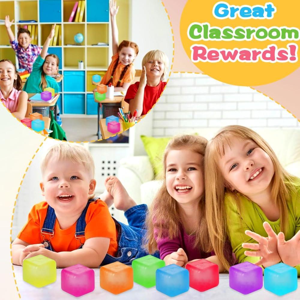 8 Cubos de Estrés DIYDEC 3.5cm Alivio de Ansiedad Colores Vivos