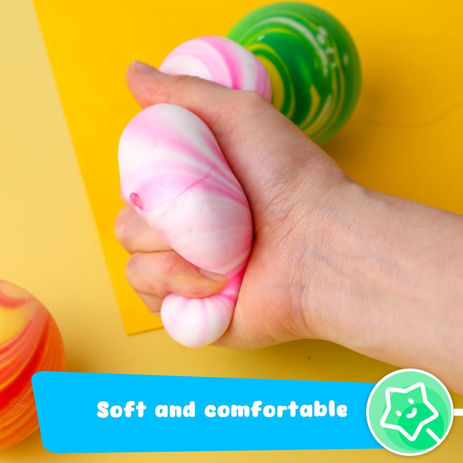 Pelota Antiestrés Estirable LOVESTOWN, 6.35 cm, 3 Colores