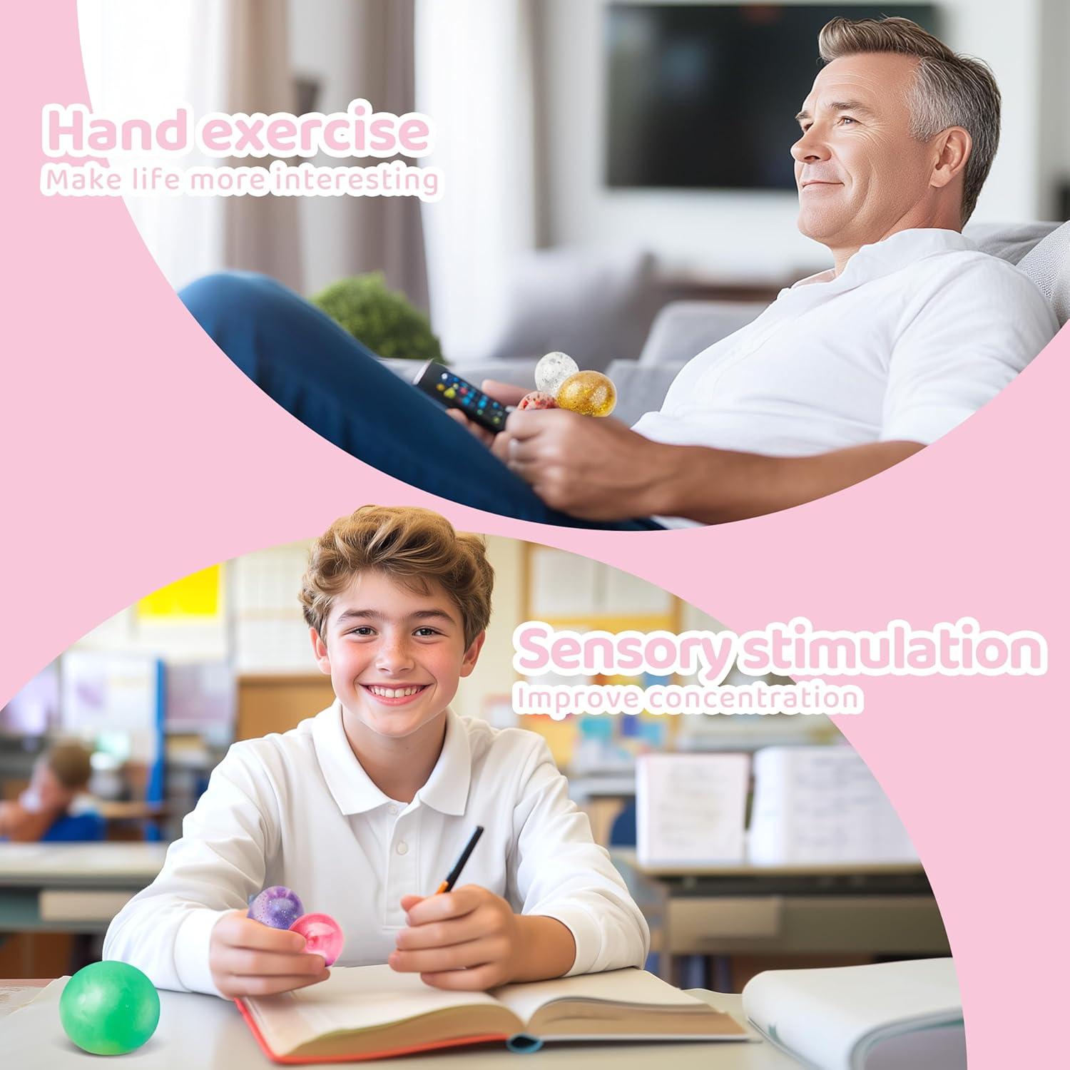 Paquete de 24 Pelotas Antiestrés Joyin - Juguetes Sensoriales