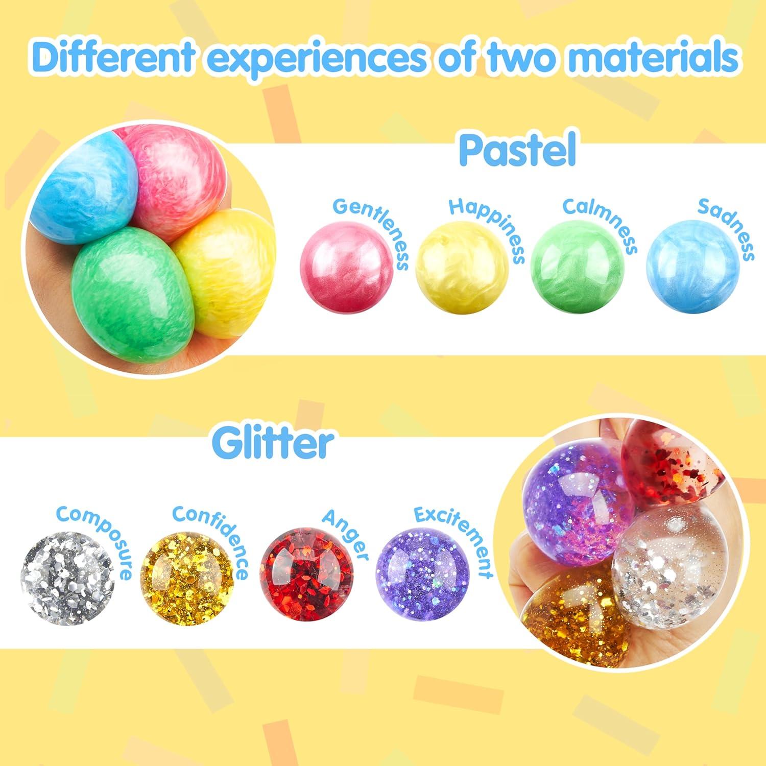 Paquete de 24 Pelotas Antiestrés Joyin - Juguetes Sensoriales