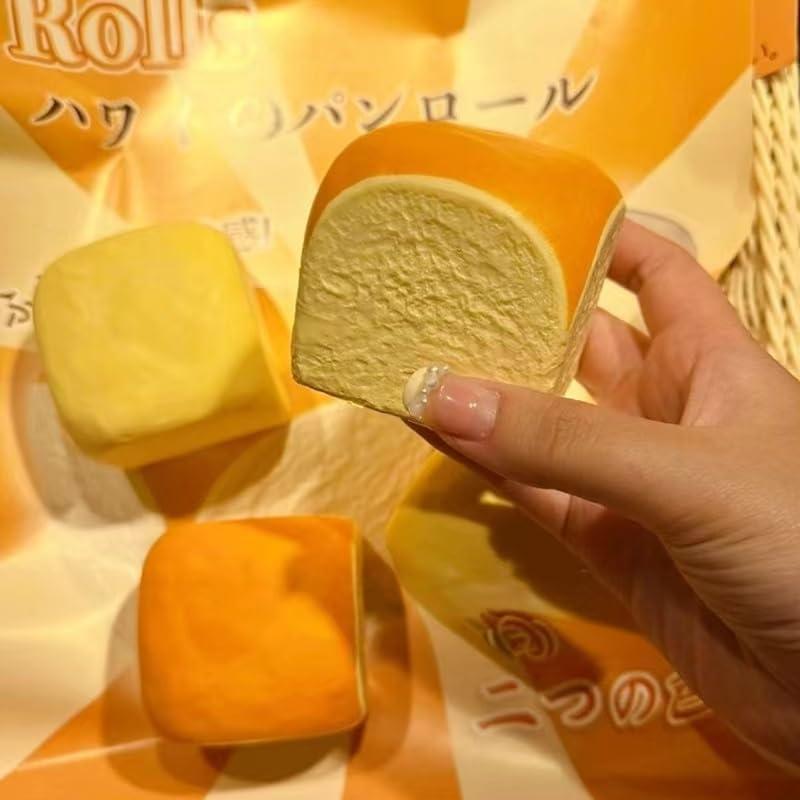 Pelotas Antiestrés Squishy Fajiabaodian, 2 Piezas Pan Hawaiano