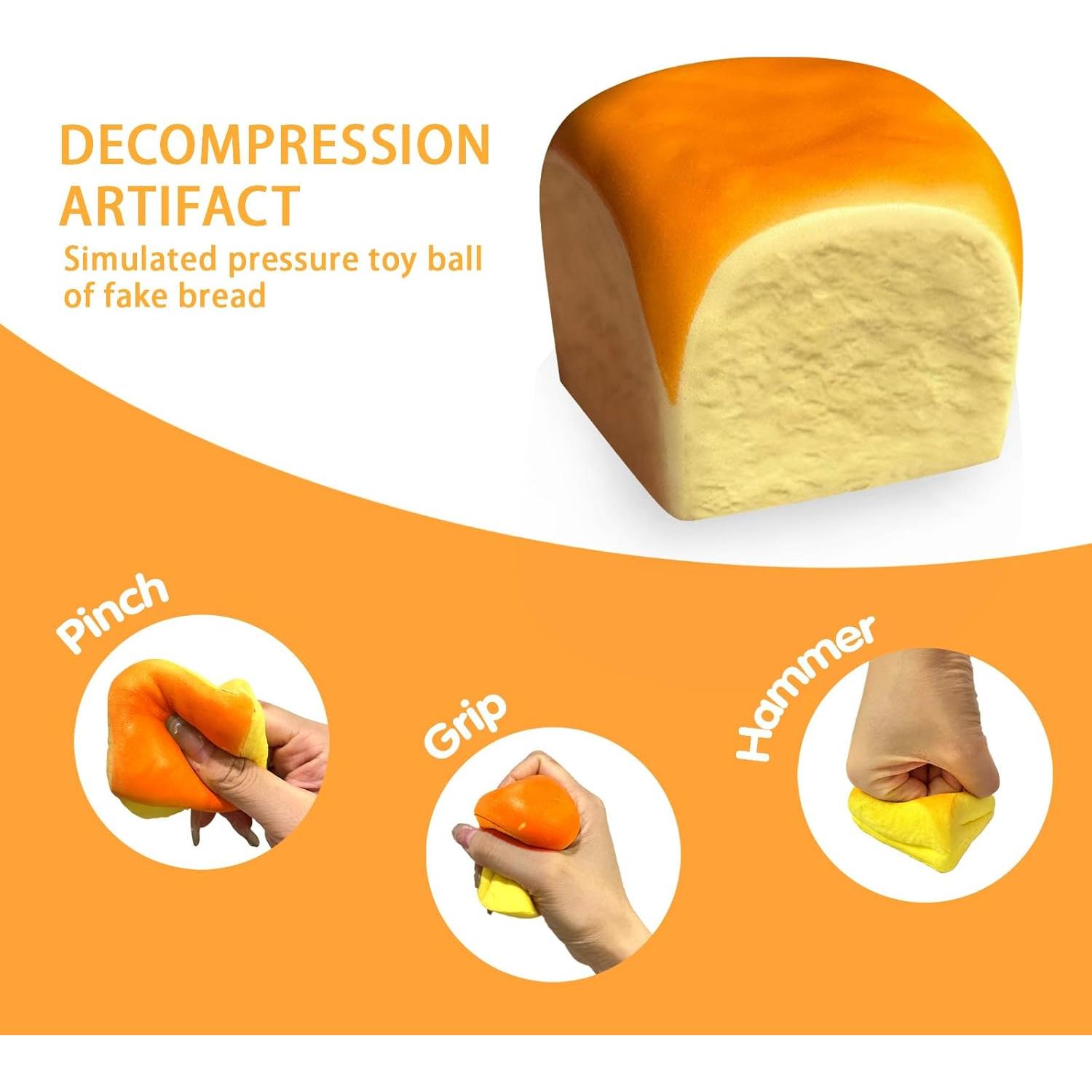 Pelotas Antiestrés Squishy Fajiabaodian, 2 Piezas Pan Hawaiano