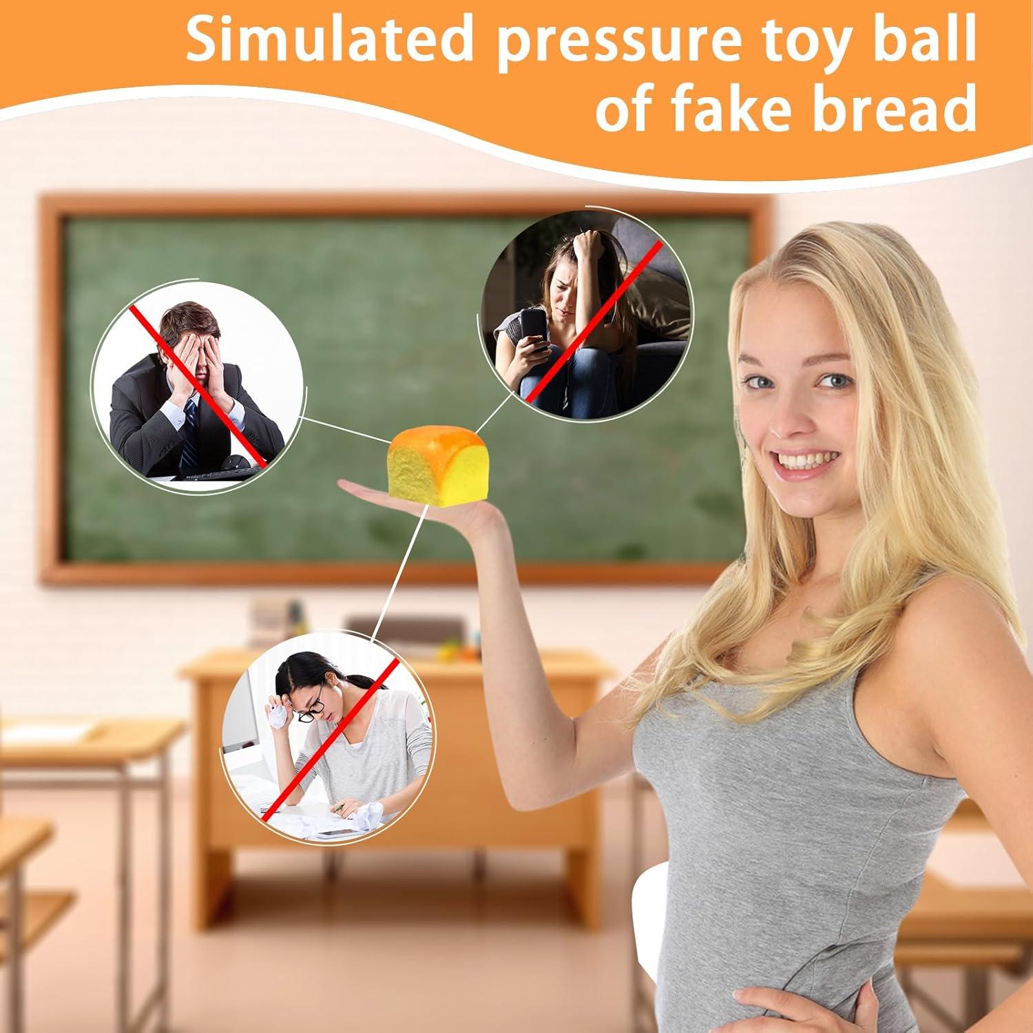 Pelotas Antiestrés Squishy Fajiabaodian, 2 Piezas Pan Hawaiano