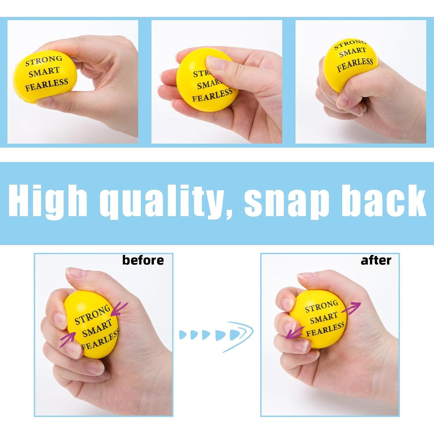 LovesTown 18PCS Pelotas de Alivio de Estrés Motivacionales 5.08cm