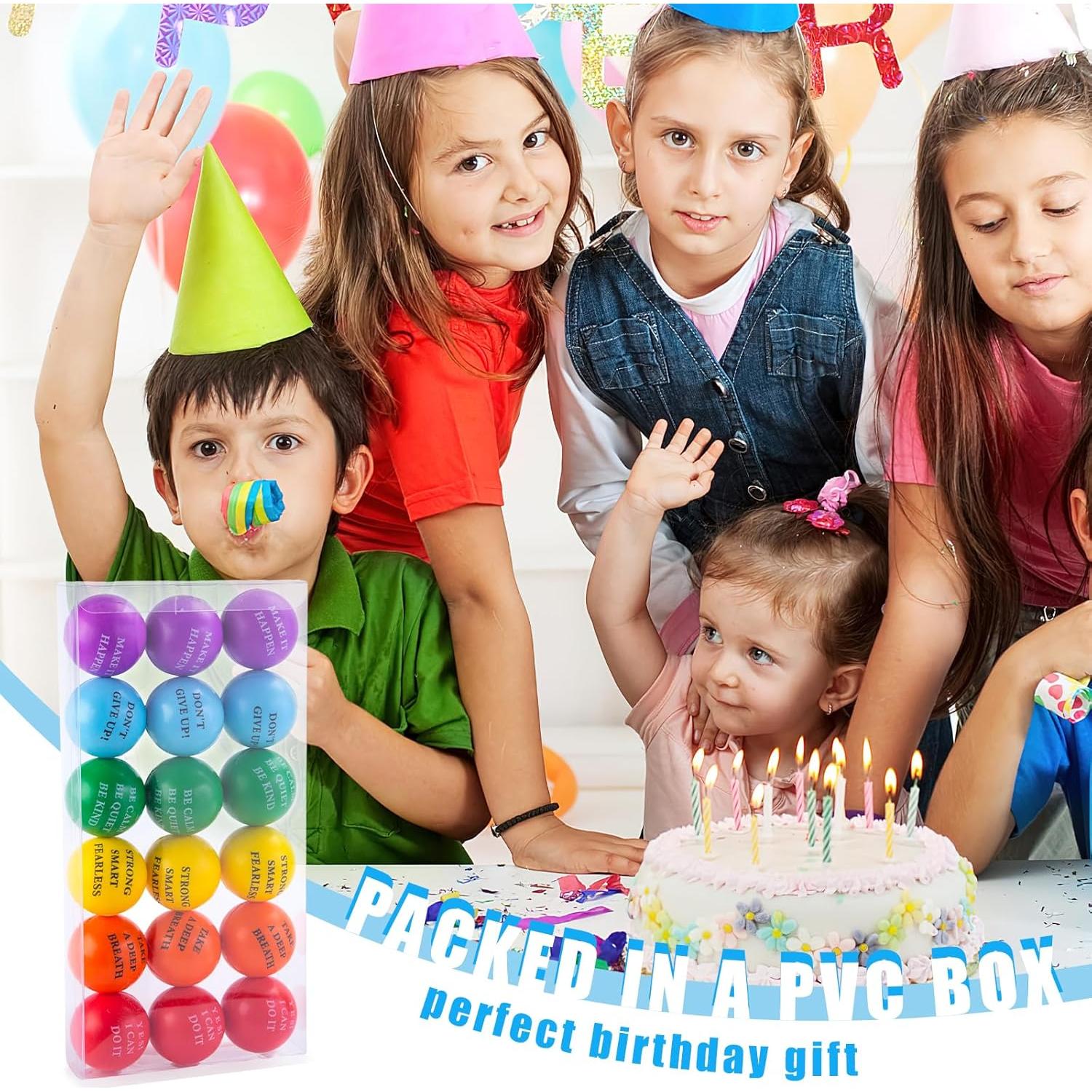 LovesTown 18PCS Pelotas de Alivio de Estrés Motivacionales 5.08cm