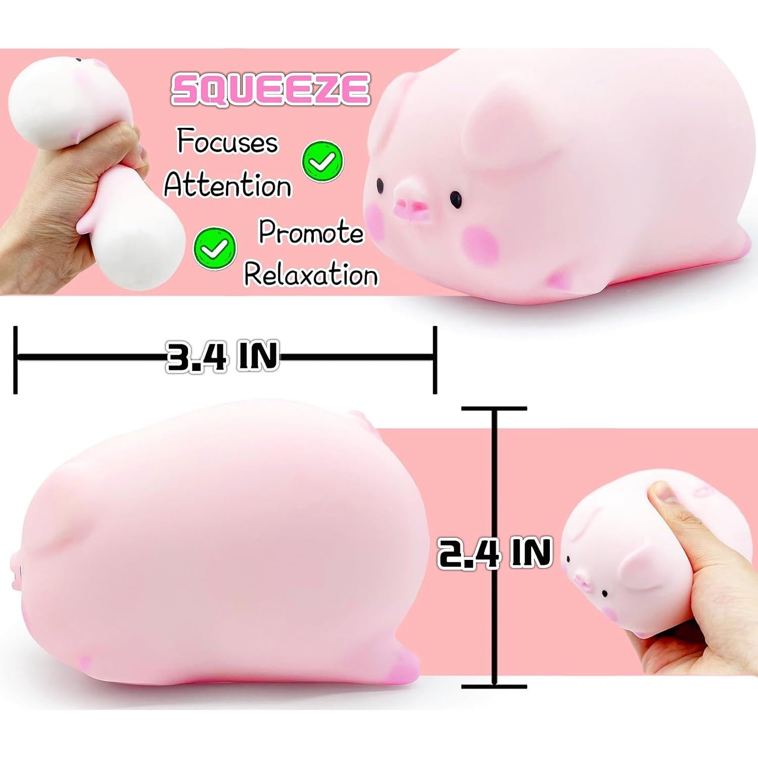 Pelota Antiestrés Squishy Cerdo ZTATU 8.13cm para Niños