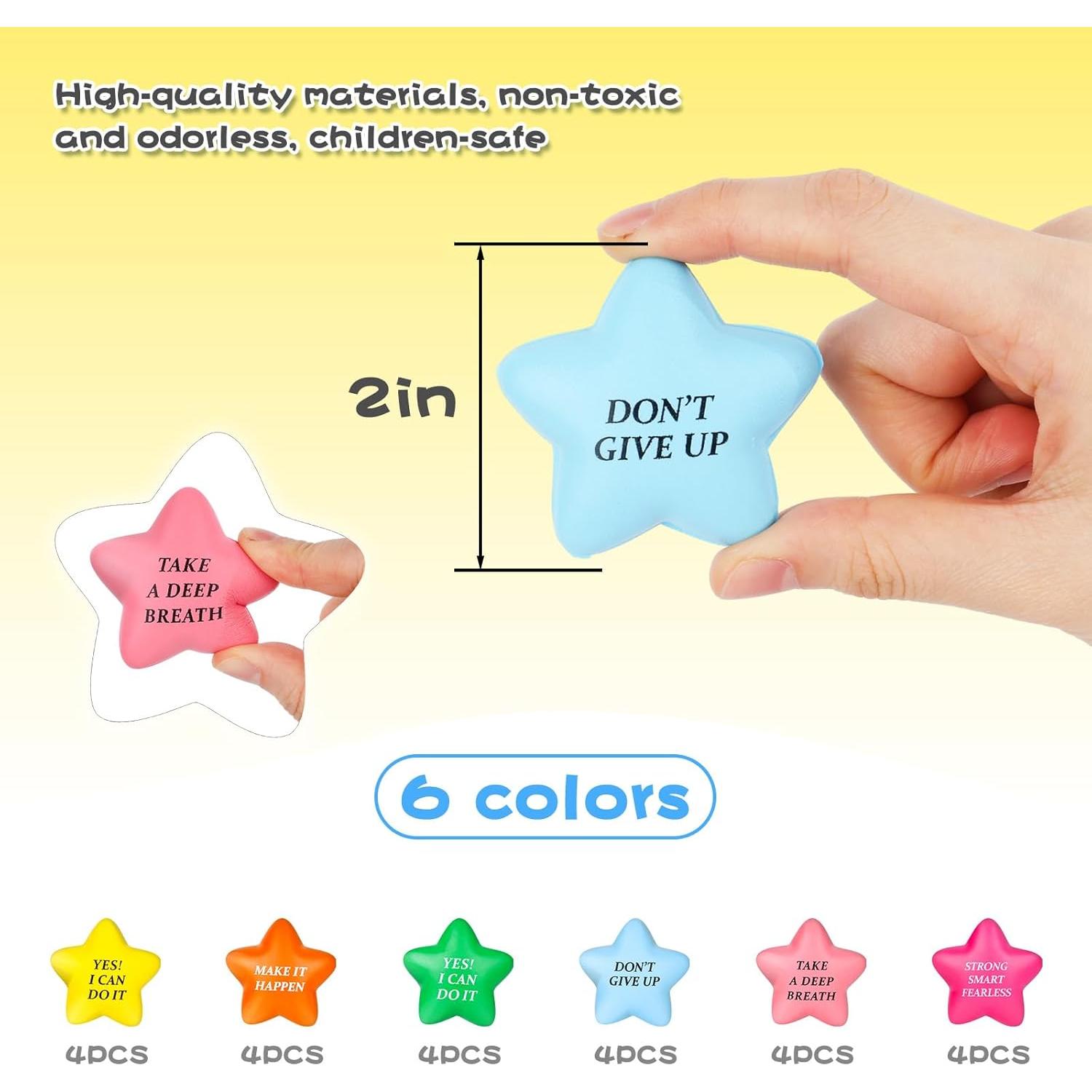 Pelotas de Estrés Motivacionales LOVESTOWN 24PCS 5cm