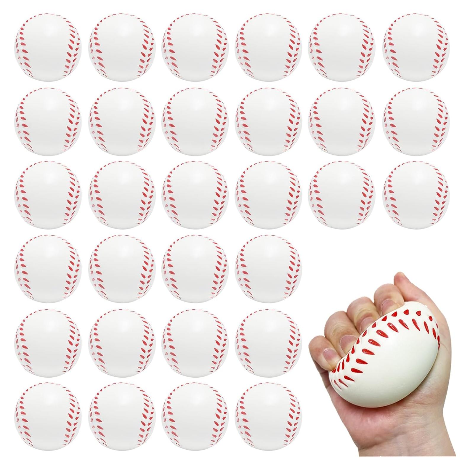 30 Pelotas de Estrés de Béisbol Whkvnng 6.3cm Alivio Ansiedad