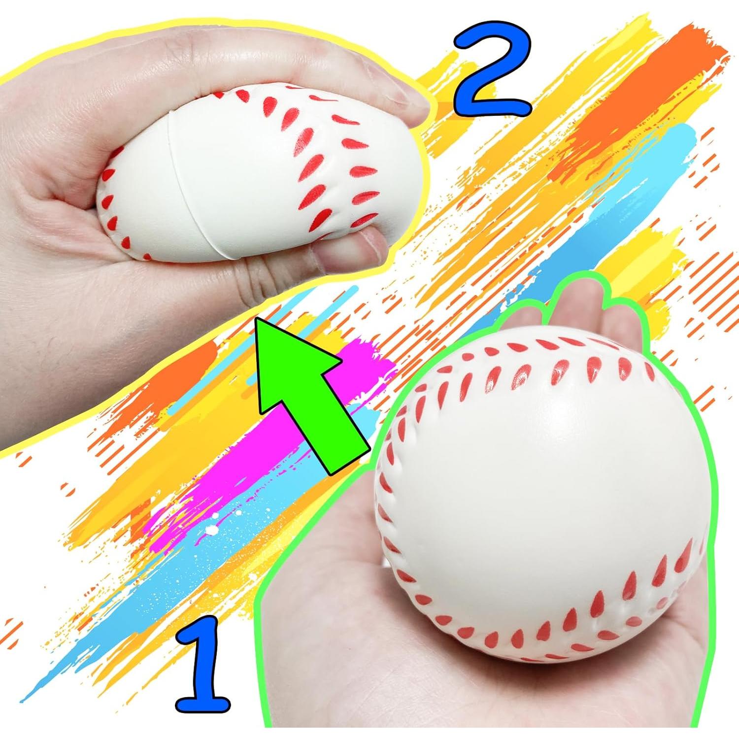 30 Pelotas de Estrés de Béisbol Whkvnng 6.3cm Alivio Ansiedad