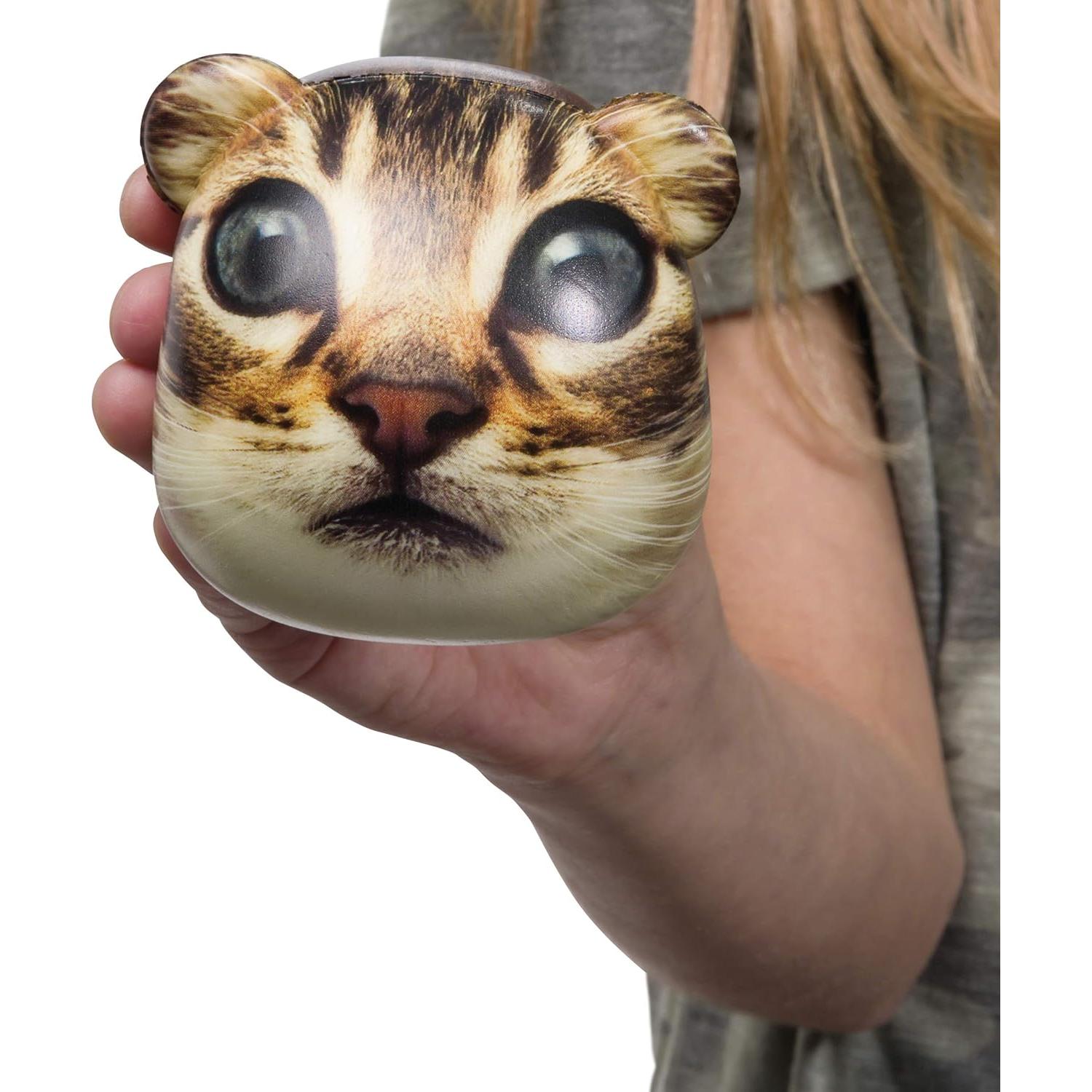 Bola Squishy Gatoastronauta Toysmith 7.62 cm Alivio Estrés