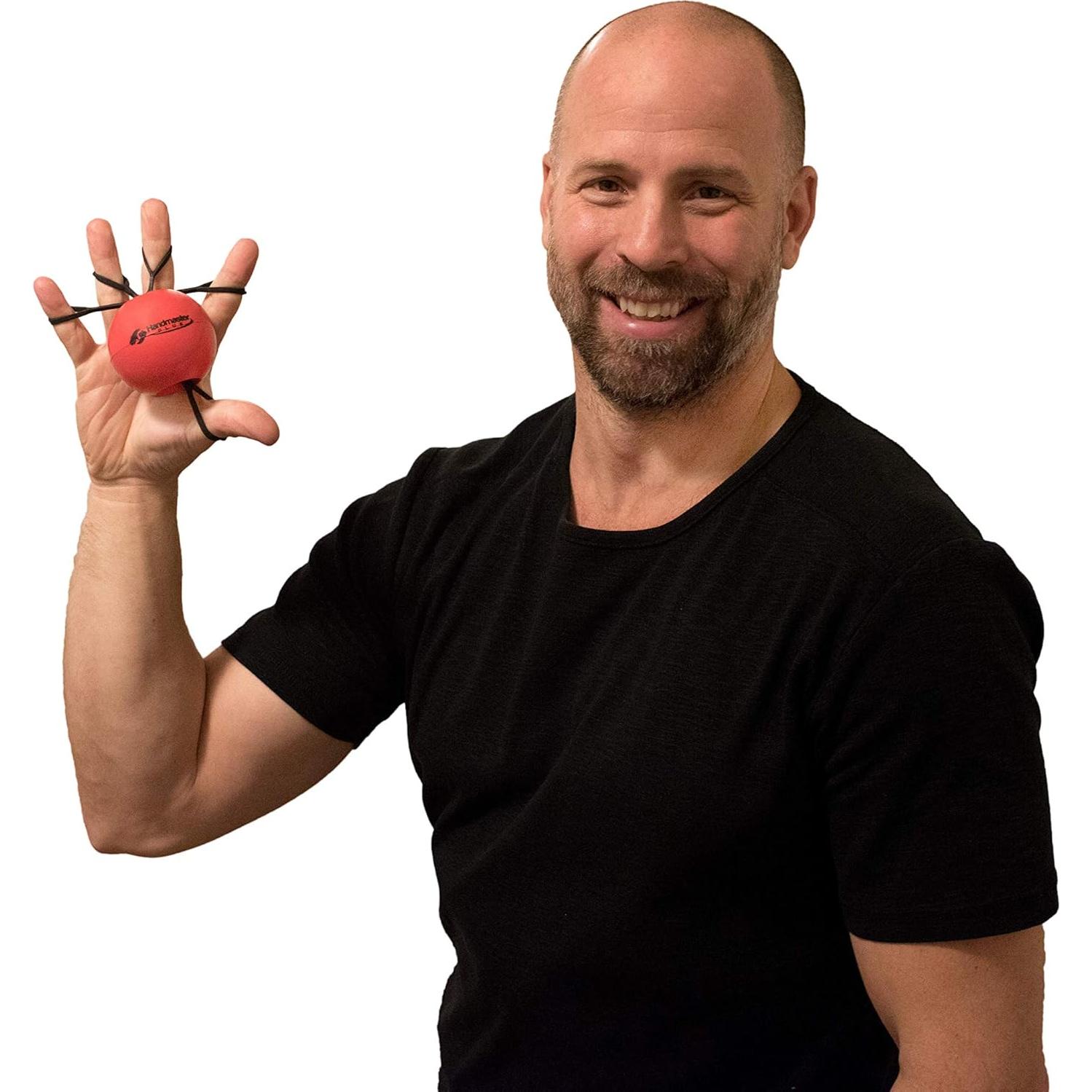 Ejercitador de Mano Handmaster Plus - Pelota de Terapia Roja