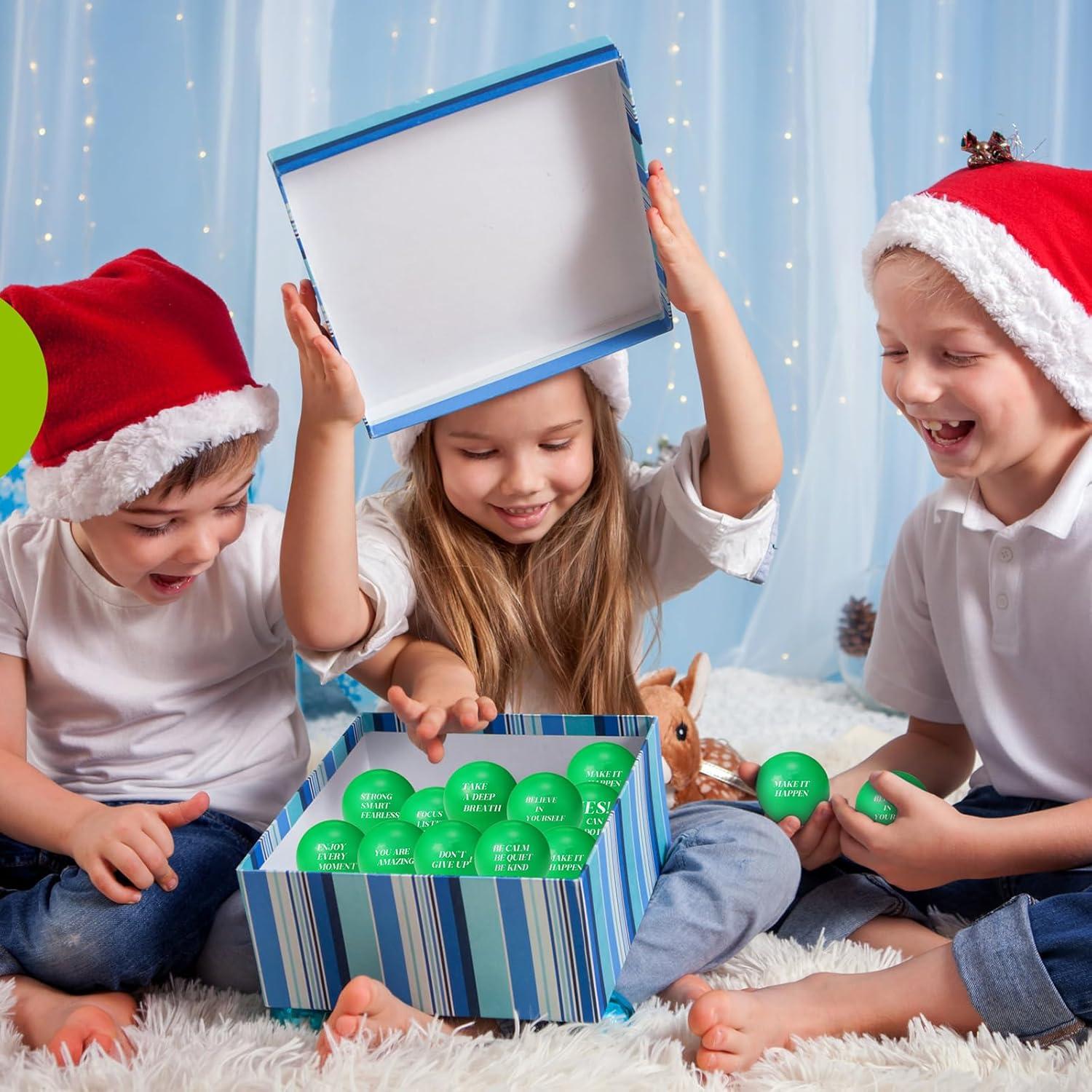 100 Pelotas Antiestrés Motivacionales Sotiff - Espuma Colorida