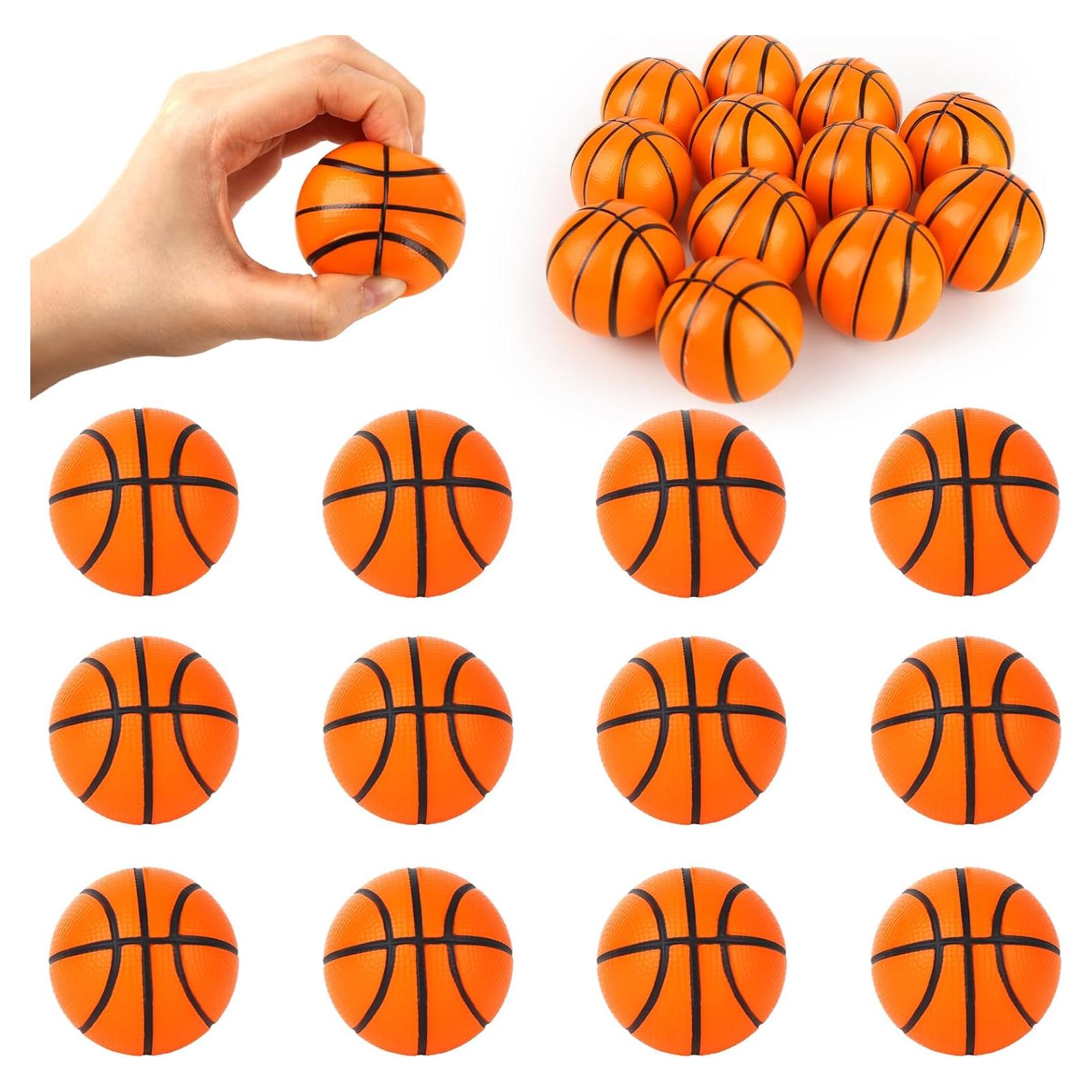 Pelotas Antiestrés Mini LovesTown 12 Piezas Baloncesto 5cm