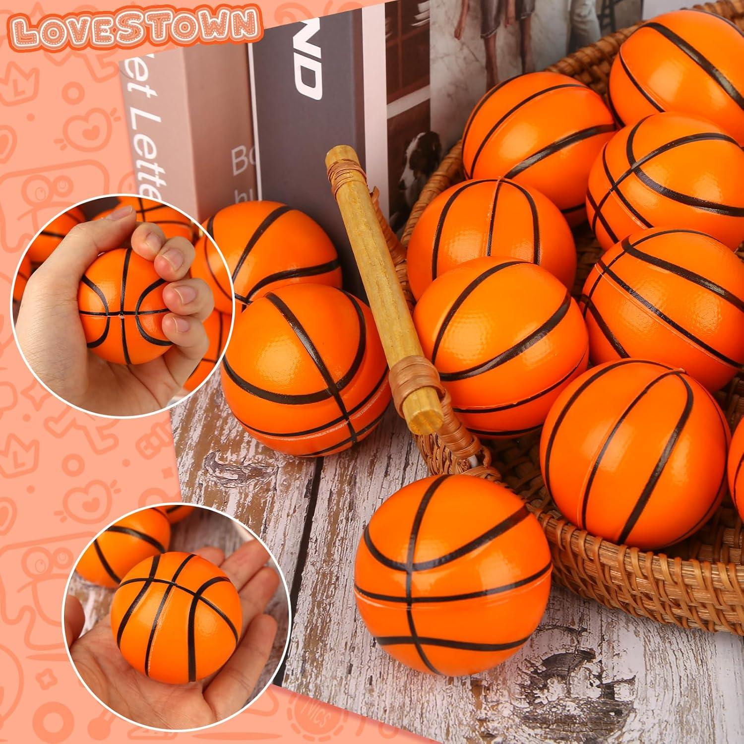Pelotas Antiestrés Mini LovesTown 12 Piezas Baloncesto 5cm
