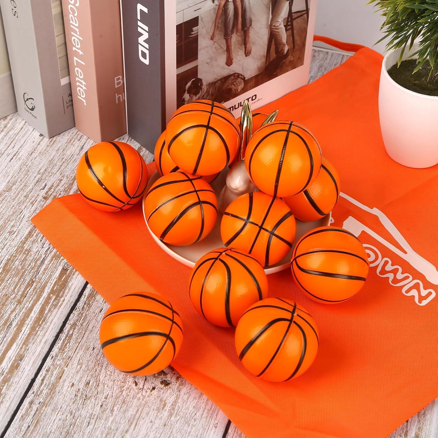 Pelotas Antiestrés Mini LovesTown 12 Piezas Baloncesto 5cm