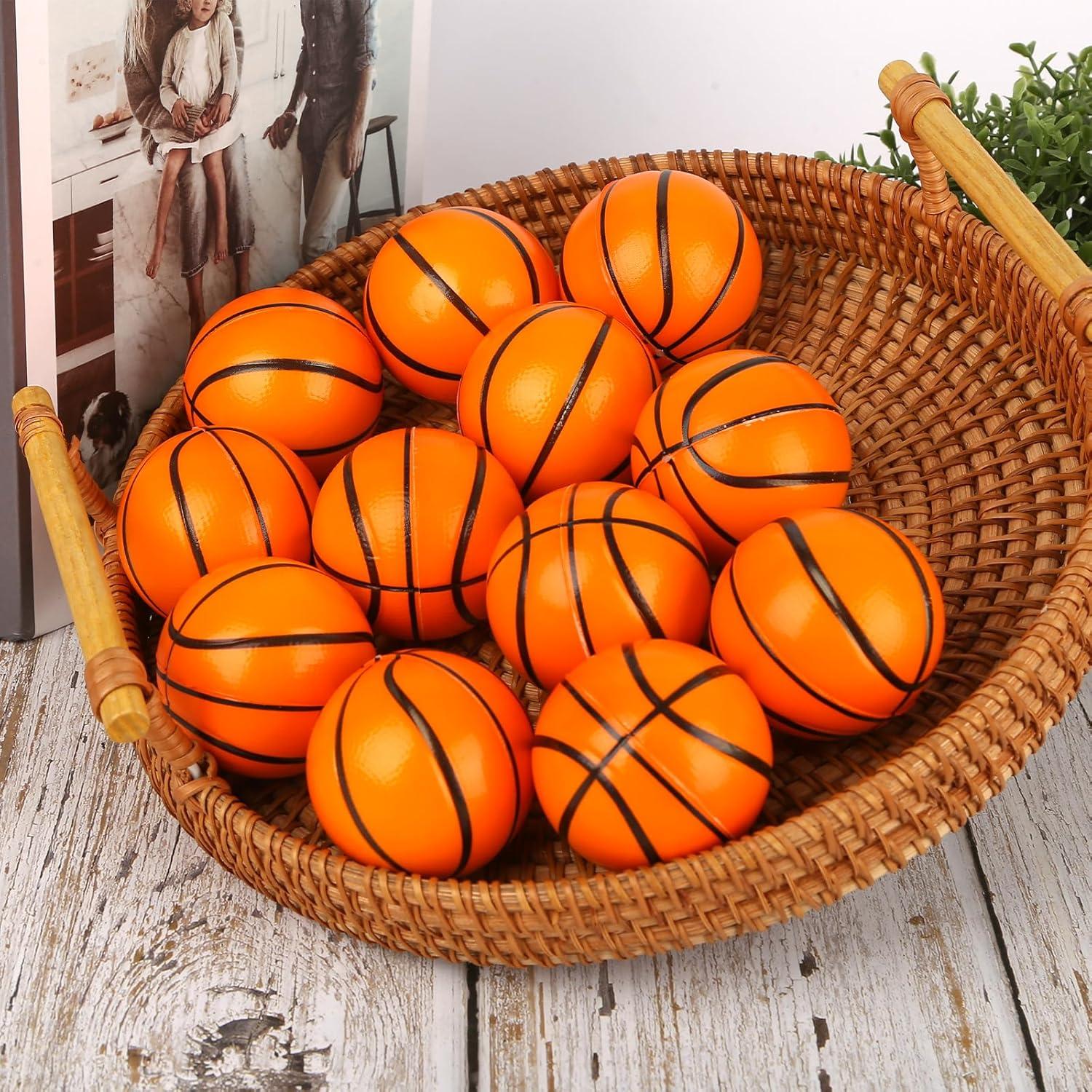 Pelotas Antiestrés Mini LovesTown 12 Piezas Baloncesto 5cm