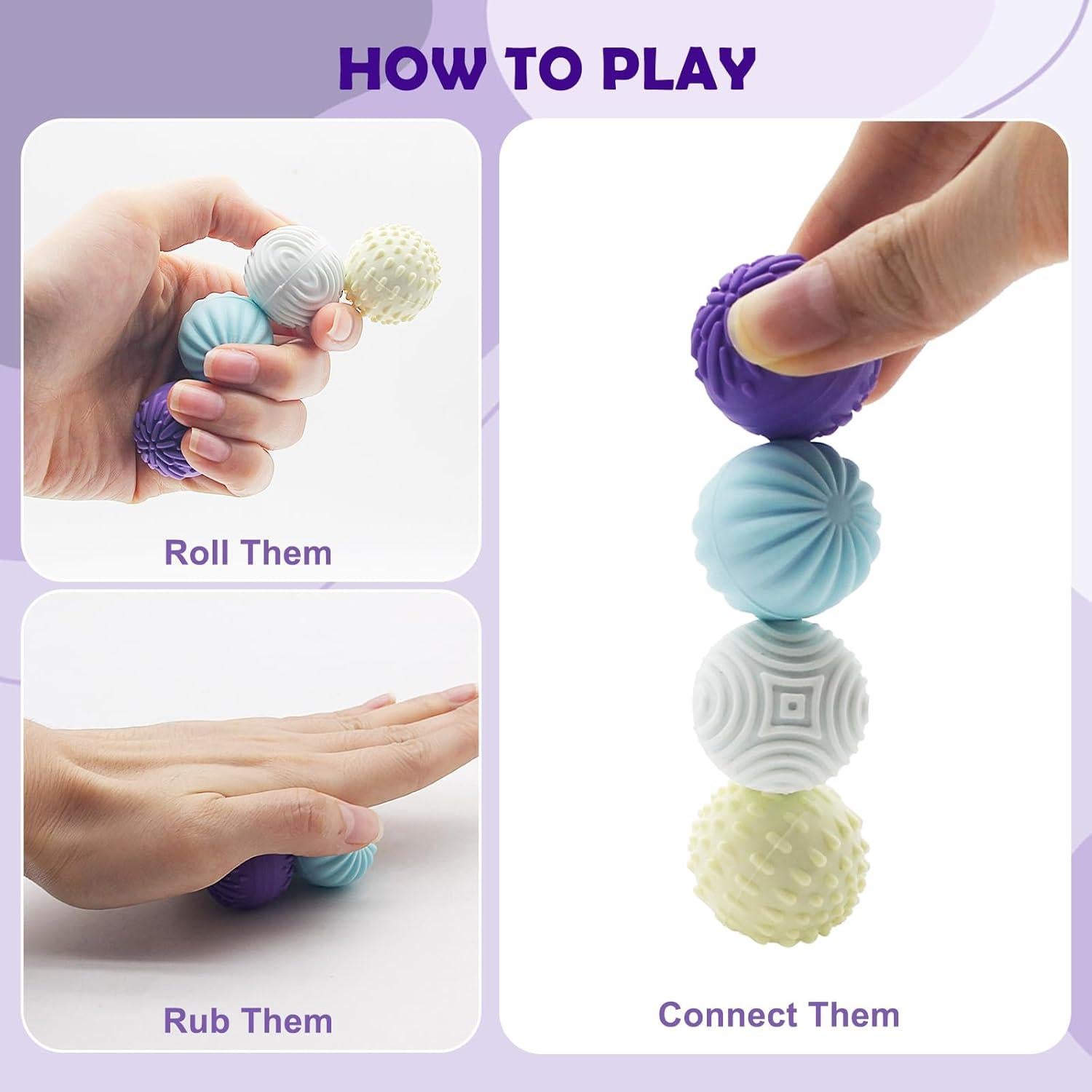 Juguete Antiestrés Magnético APCGSM 4 Bolas Silicona 2.79cm