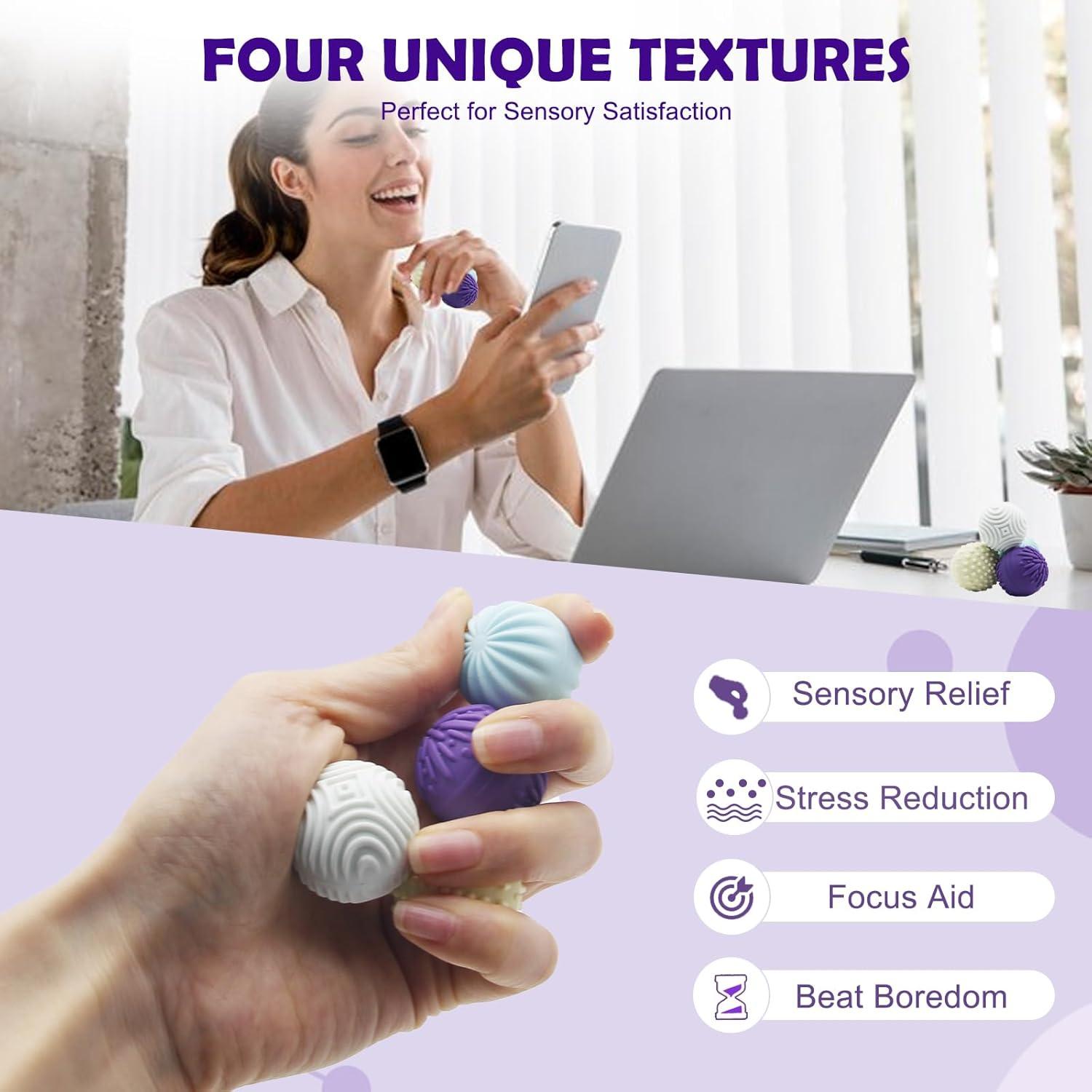 Juguete Antiestrés Magnético APCGSM 4 Bolas Silicona 2.79cm