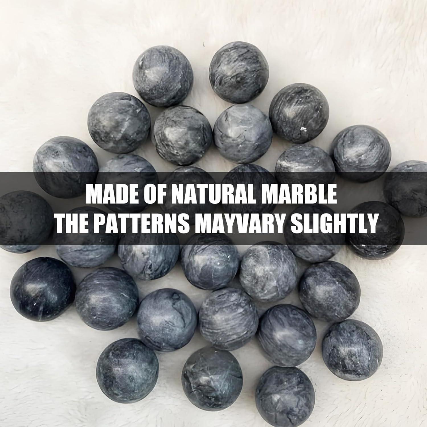 Bolas Baoding de Mármol Hmsddan, Alivio del Estrés, 3.8 cm