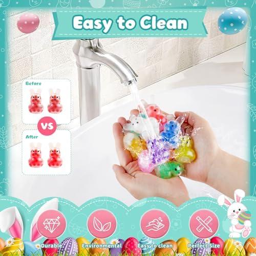 12 Pelotas Antiestrés Conejo de Pascua UDZRL Coloridas