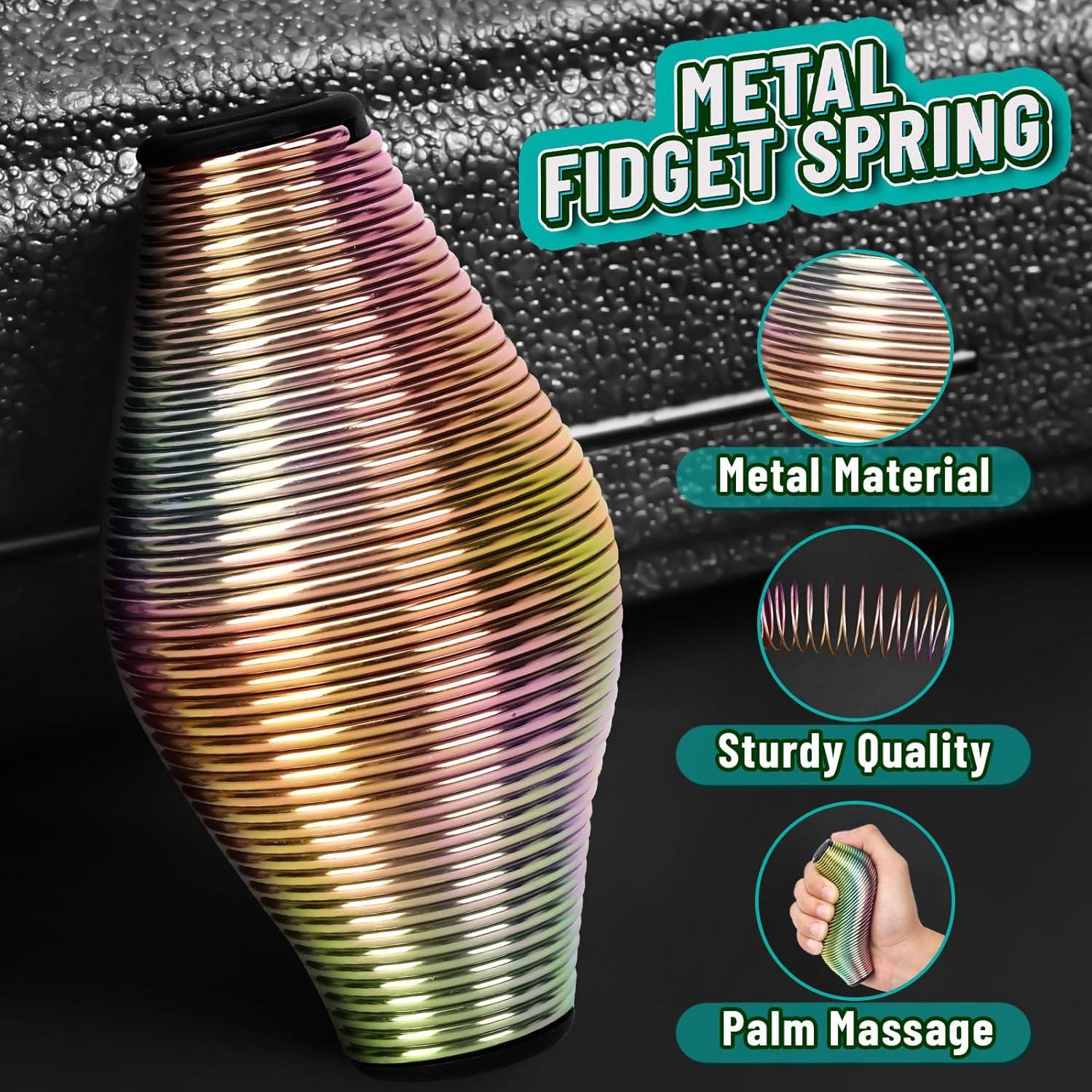 Juguete de resorte metálico CHESLICR para adultos - Alivio de estrés