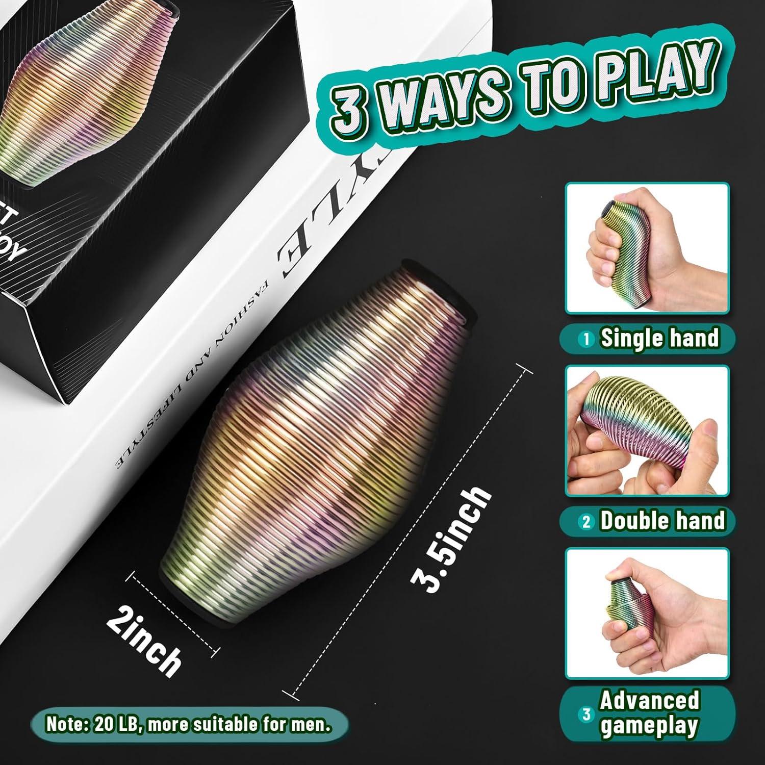 Juguete de resorte metálico CHESLICR para adultos - Alivio de estrés