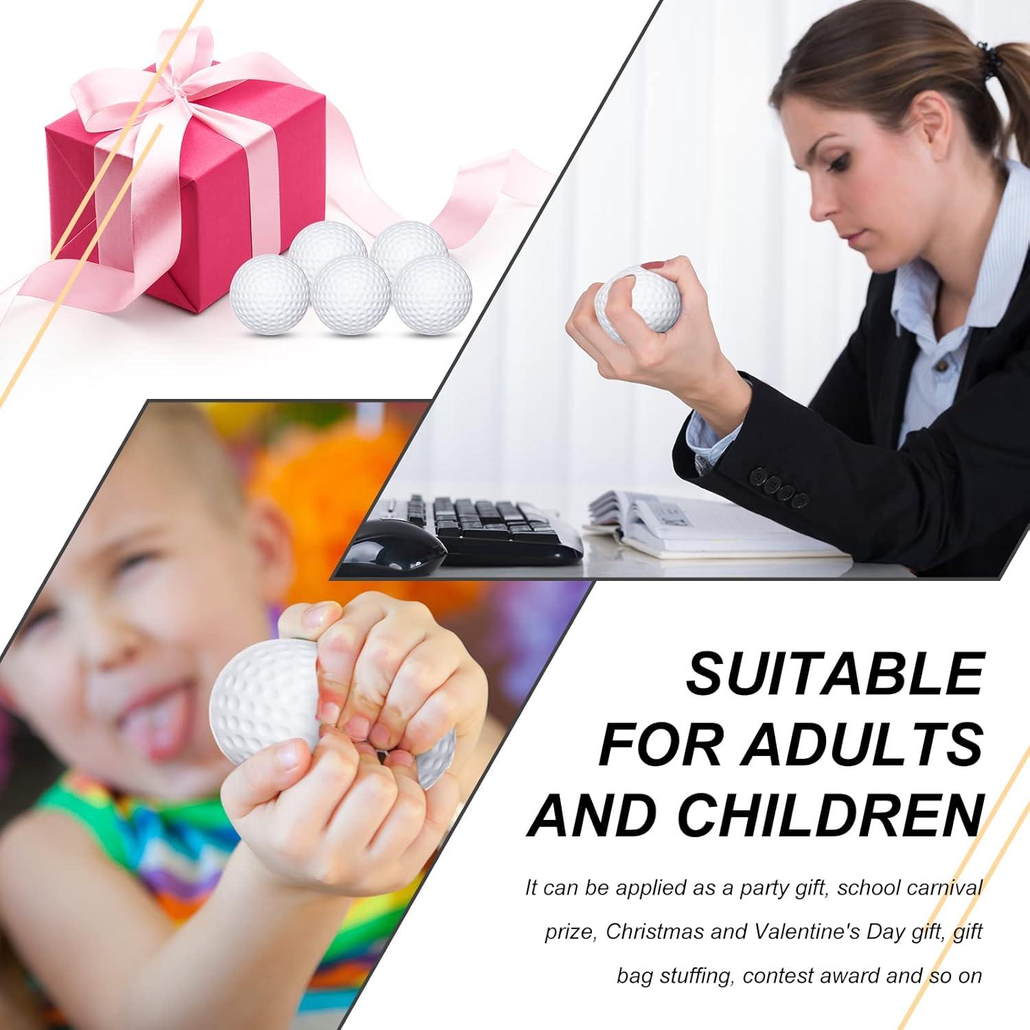 Pelotas de Estrés de Golf Zubebe - 8 Unidades de Espuma 6.3 cm