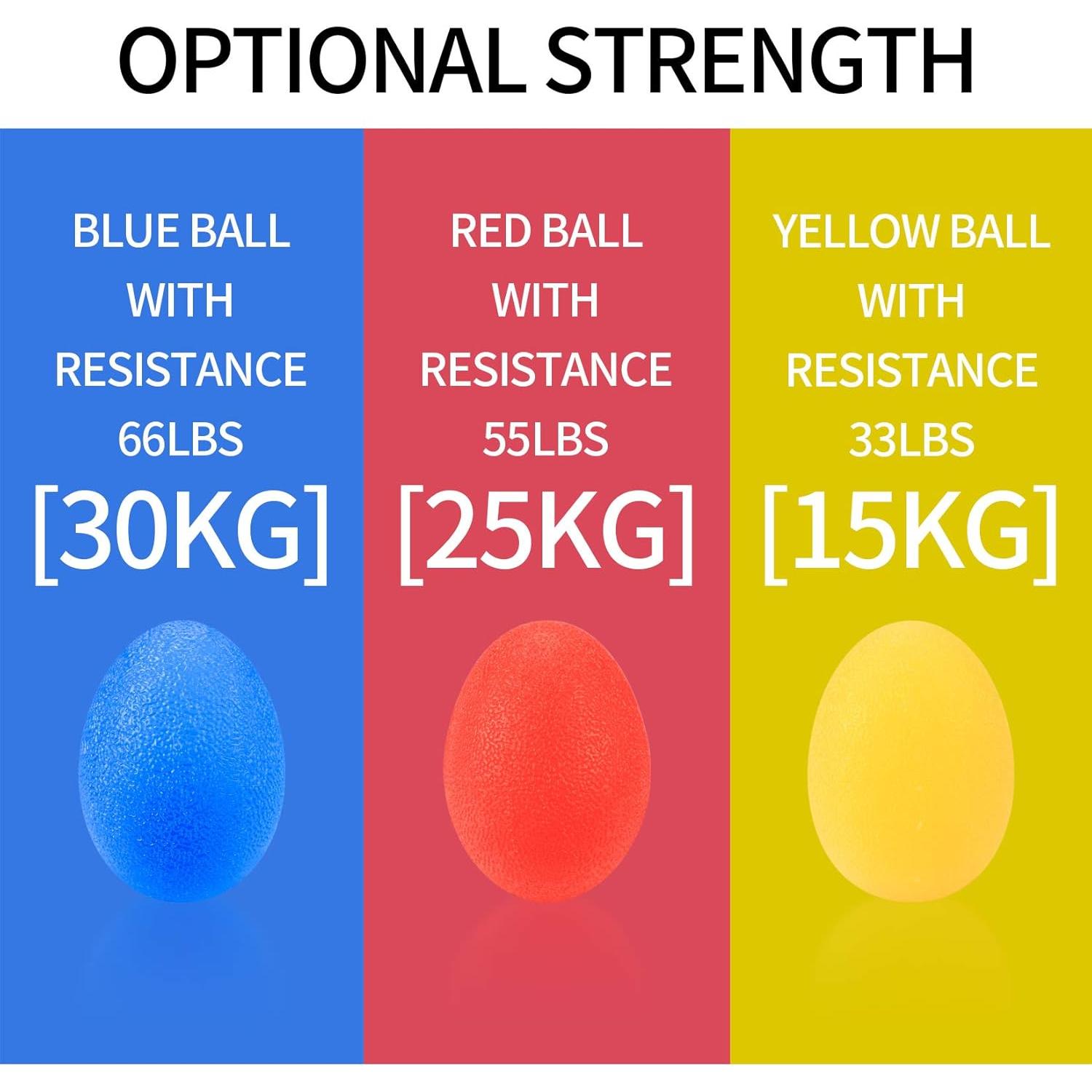 Set de Pelotas de Ejercicio de Mano HexinYigjly - 5 Piezas