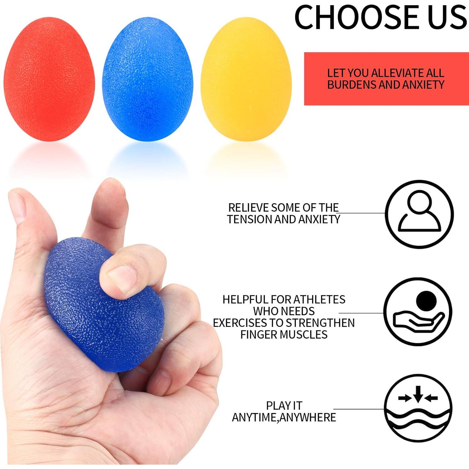 Set de Pelotas de Ejercicio de Mano HexinYigjly - 5 Piezas