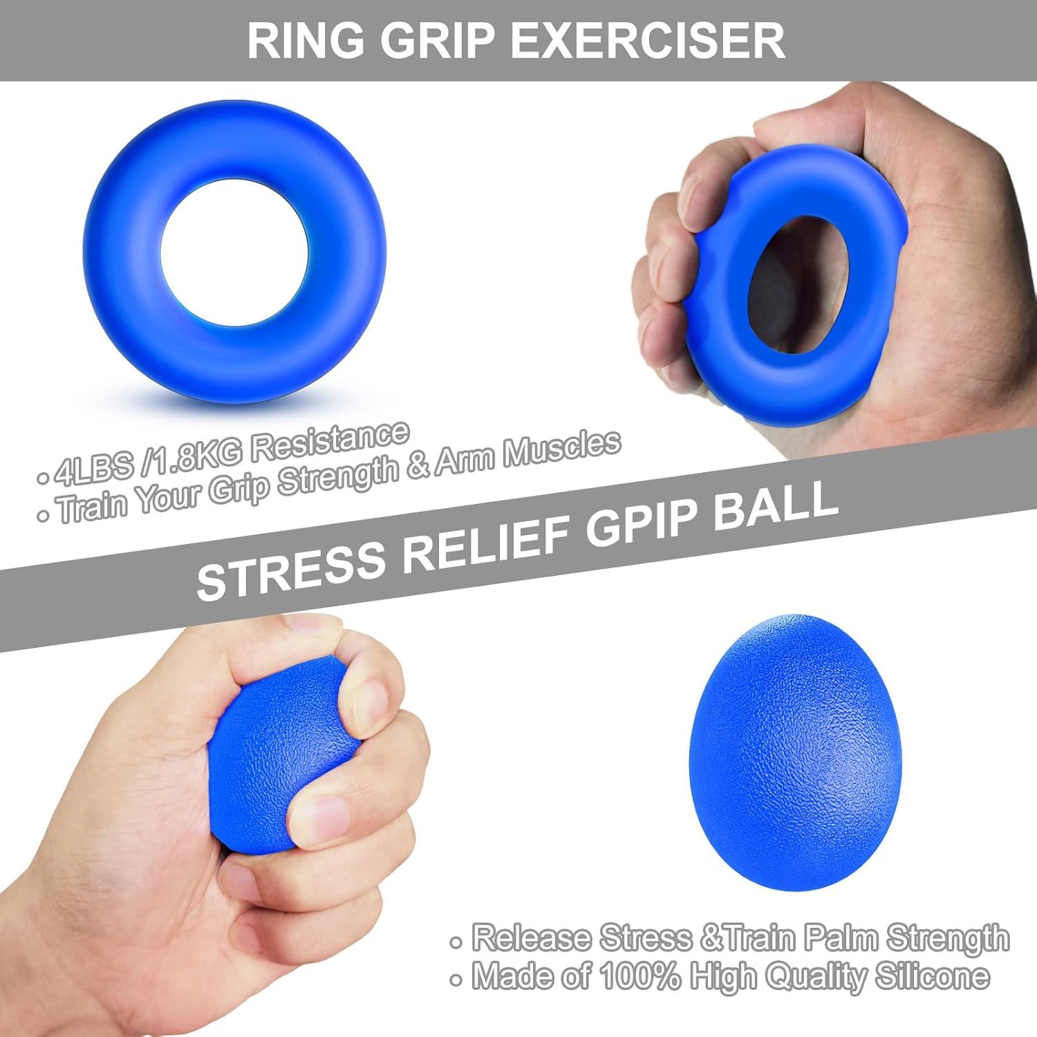 Kit de Fortalecimiento de Agarre ALMAH GS02 - 5 Piezas Ajustables