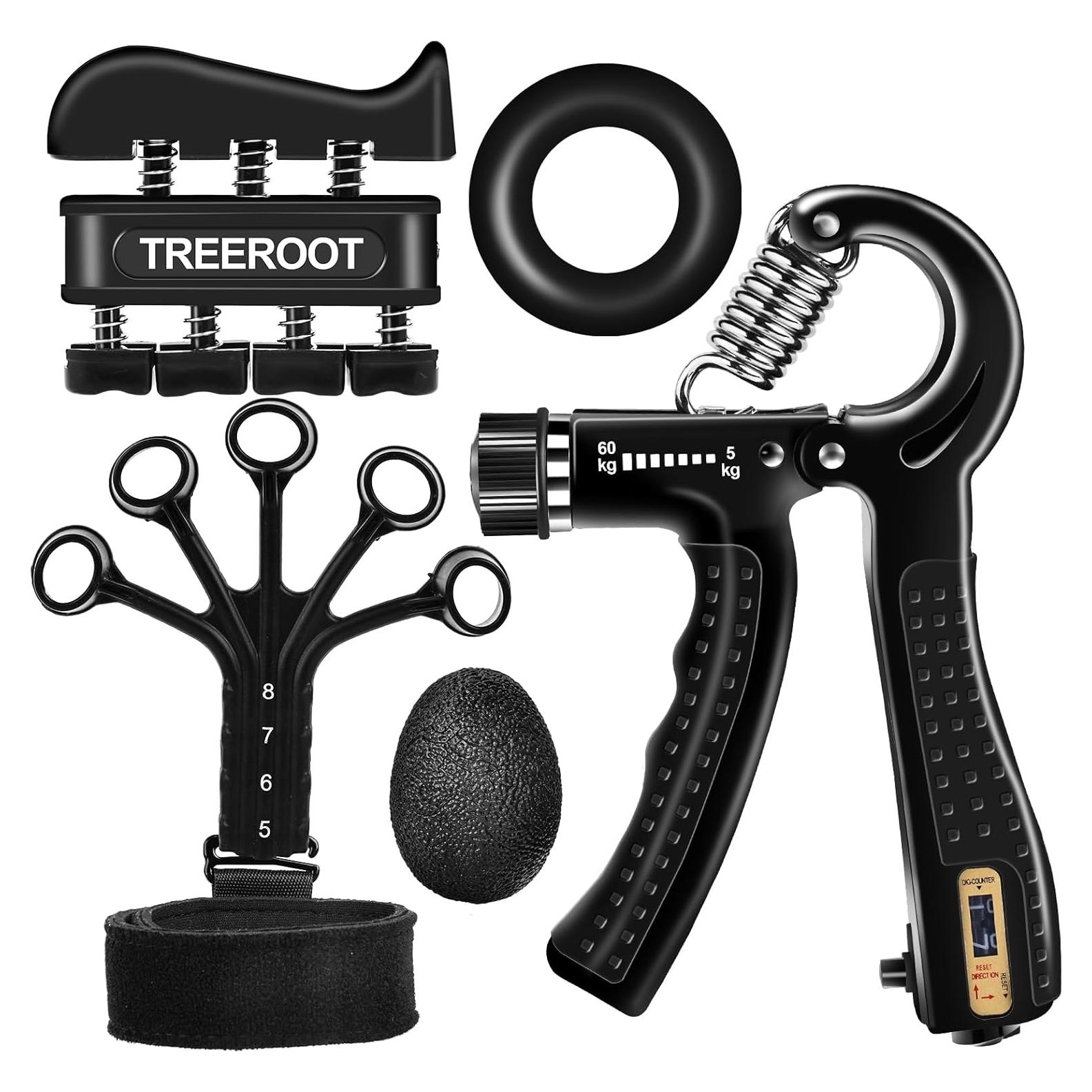 Kit de Entrenador de Fuerza de Agarre Treeroot 5Pcs