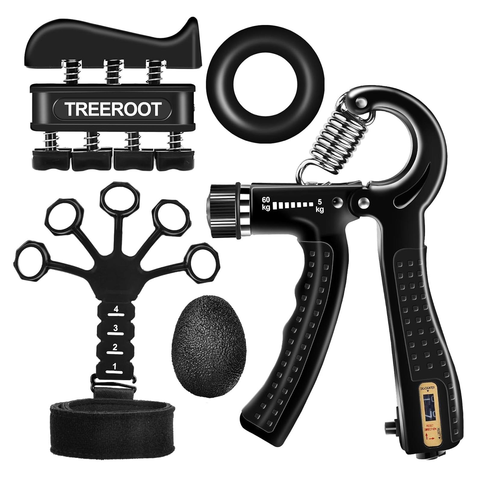 Kit de Entrenador de Fuerza de Agarre Treeroot 5 Piezas