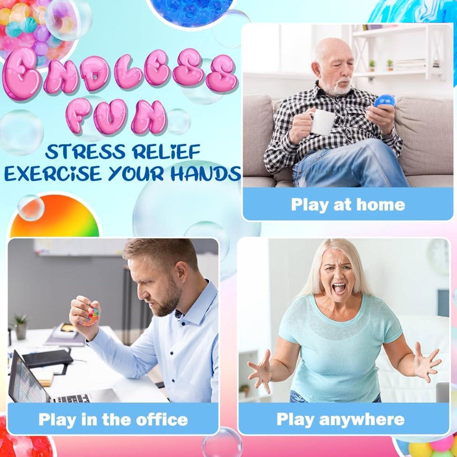 30 Pelotas Antiestrés Blandas SUNPROUND - Alivio de Ansiedad