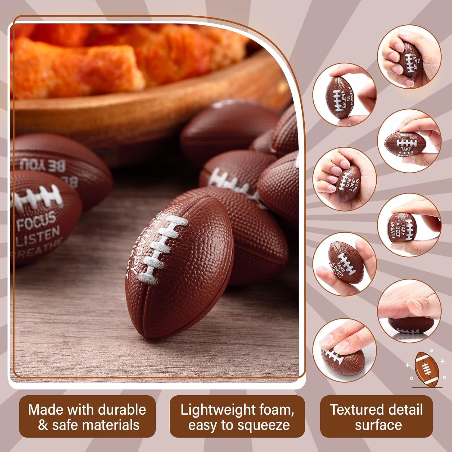 72 Mini Pelotas de Estrés de Fútbol Realspring - 5.5 cm