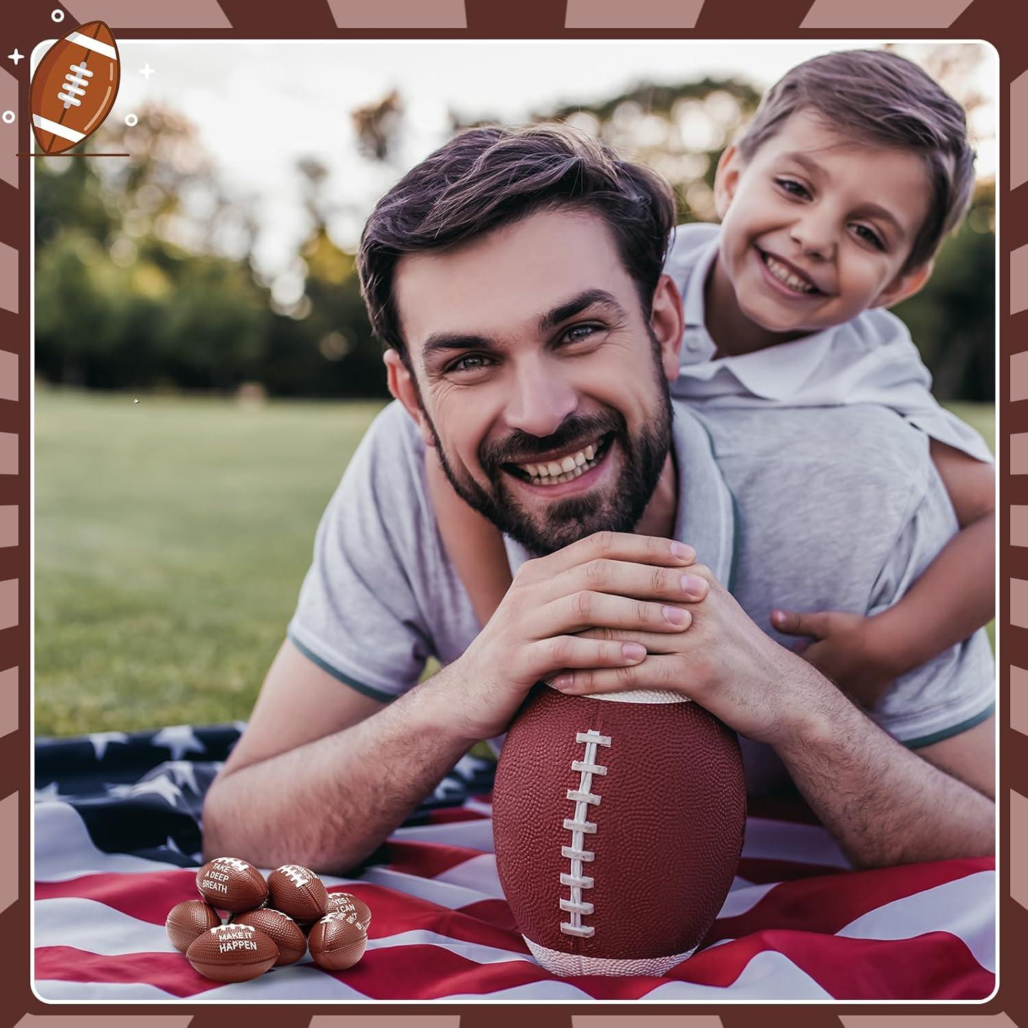 72 Mini Pelotas de Estrés de Fútbol Realspring - 5.5 cm