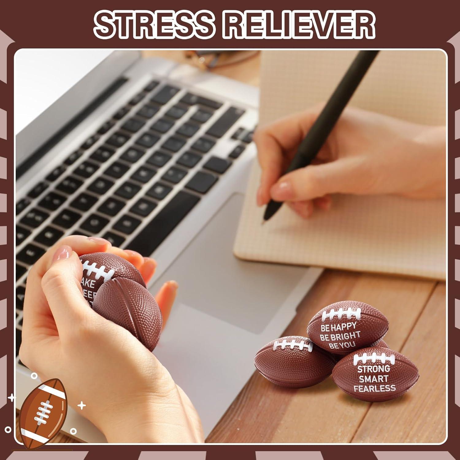 72 Mini Pelotas de Estrés de Fútbol Realspring - 5.5 cm