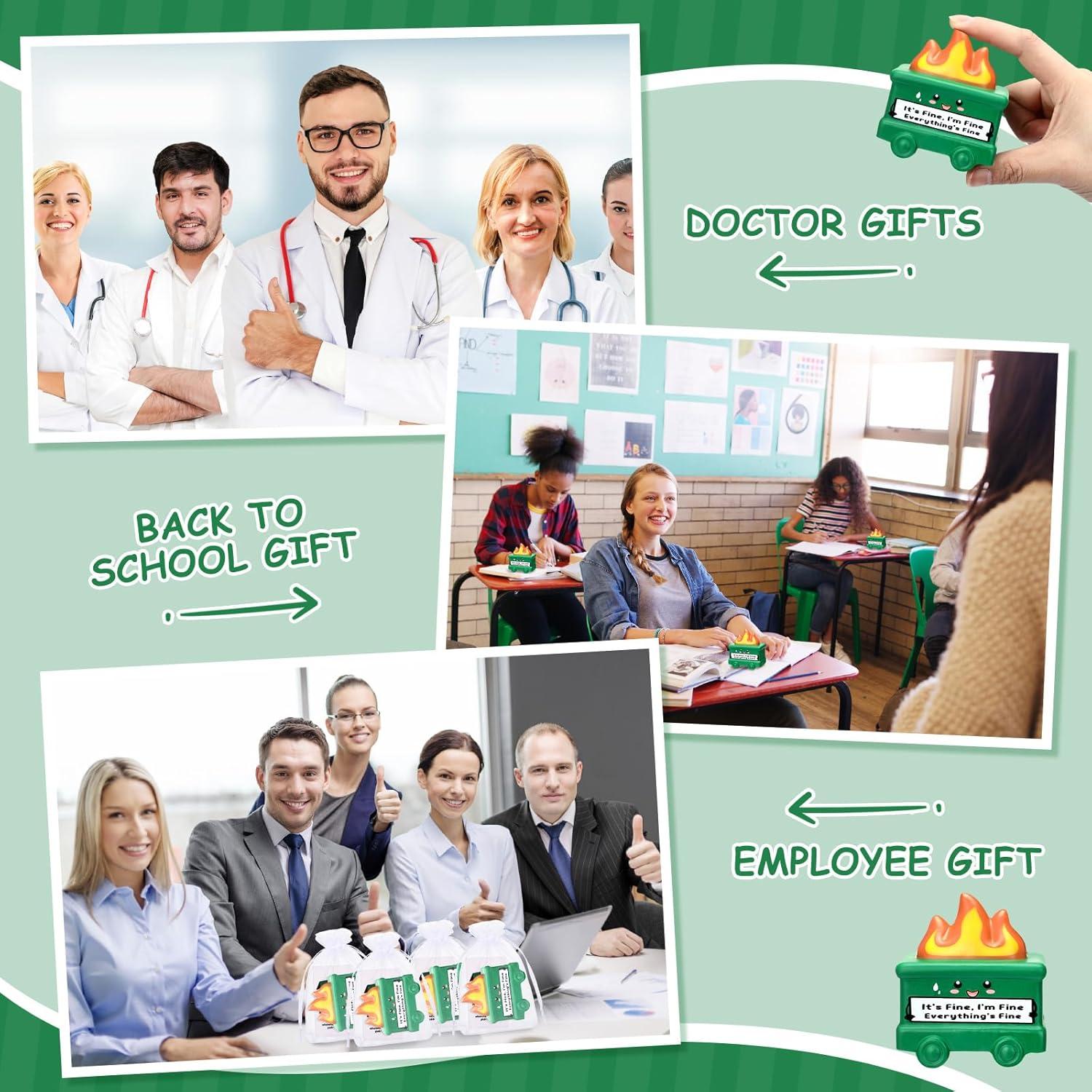 Set de 10 Pelotas Antiestrés Motivacionales Hollowfly Verde