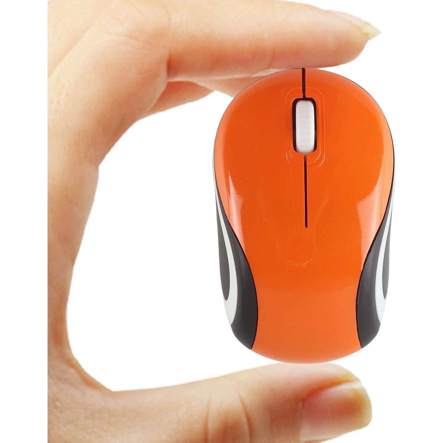 Ratón Inalámbrico Mini Elec Space Naranja 1600DPI USB