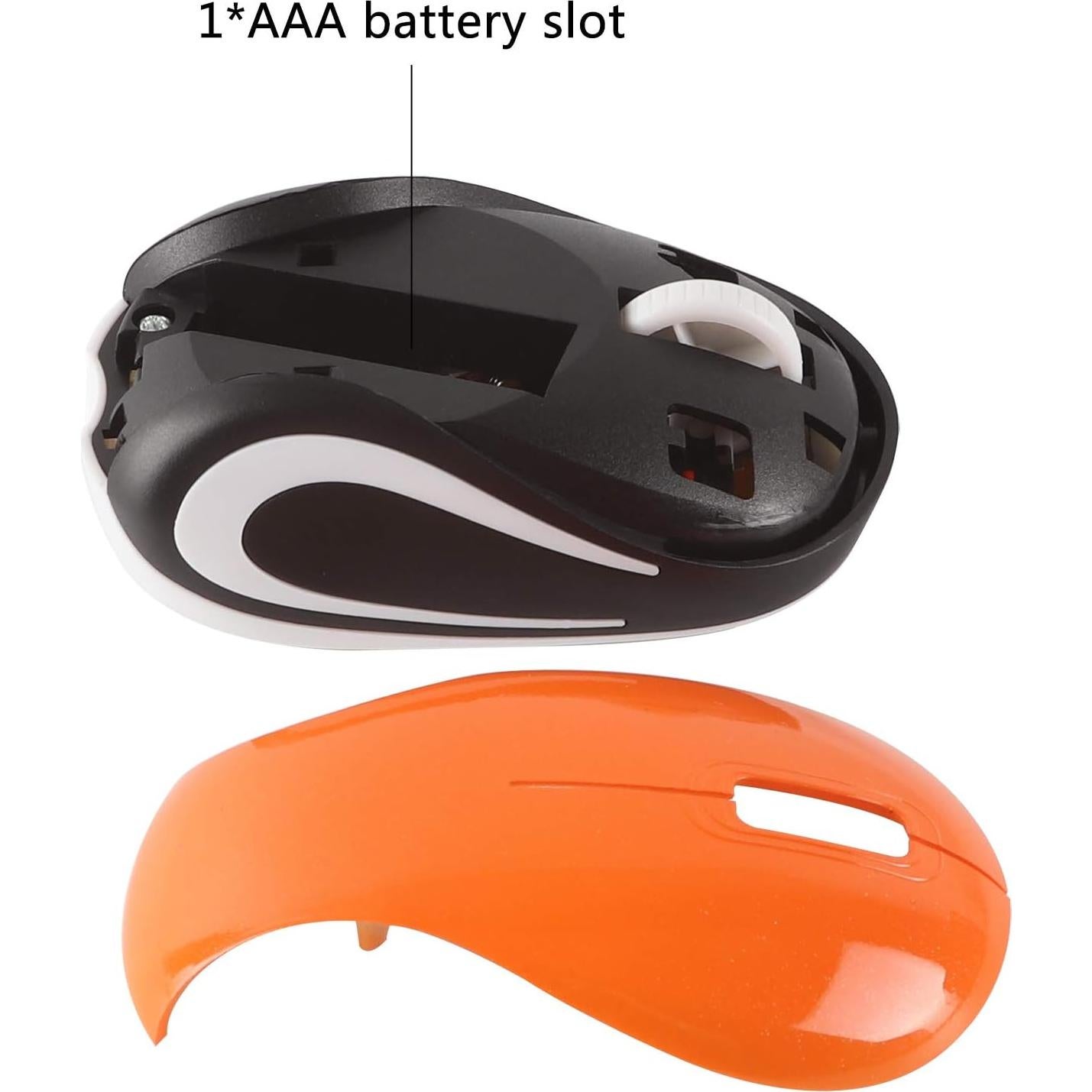 Ratón Inalámbrico Mini Elec Space Naranja 1600DPI USB