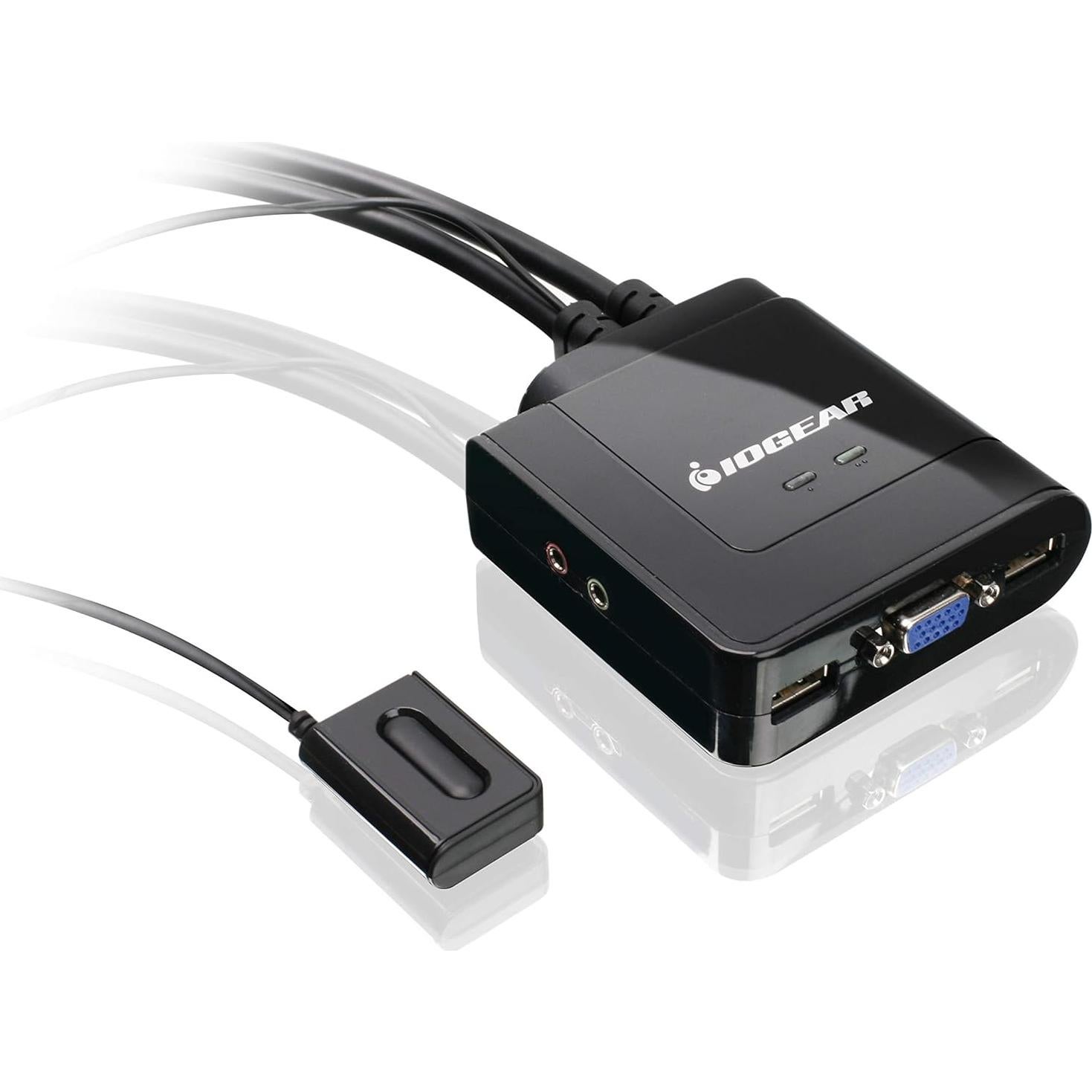 Interruptor KVM IOGEAR GCS72U 2 Puertos USB VGA Audio 2.1