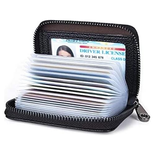 Billetera de Cuero Genuino Aiyo Fashion con Bloqueo RFID