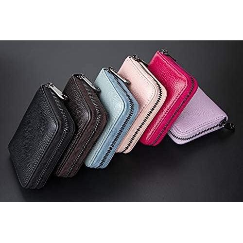 Billetera de Cuero Genuino Aiyo Fashion con Bloqueo RFID